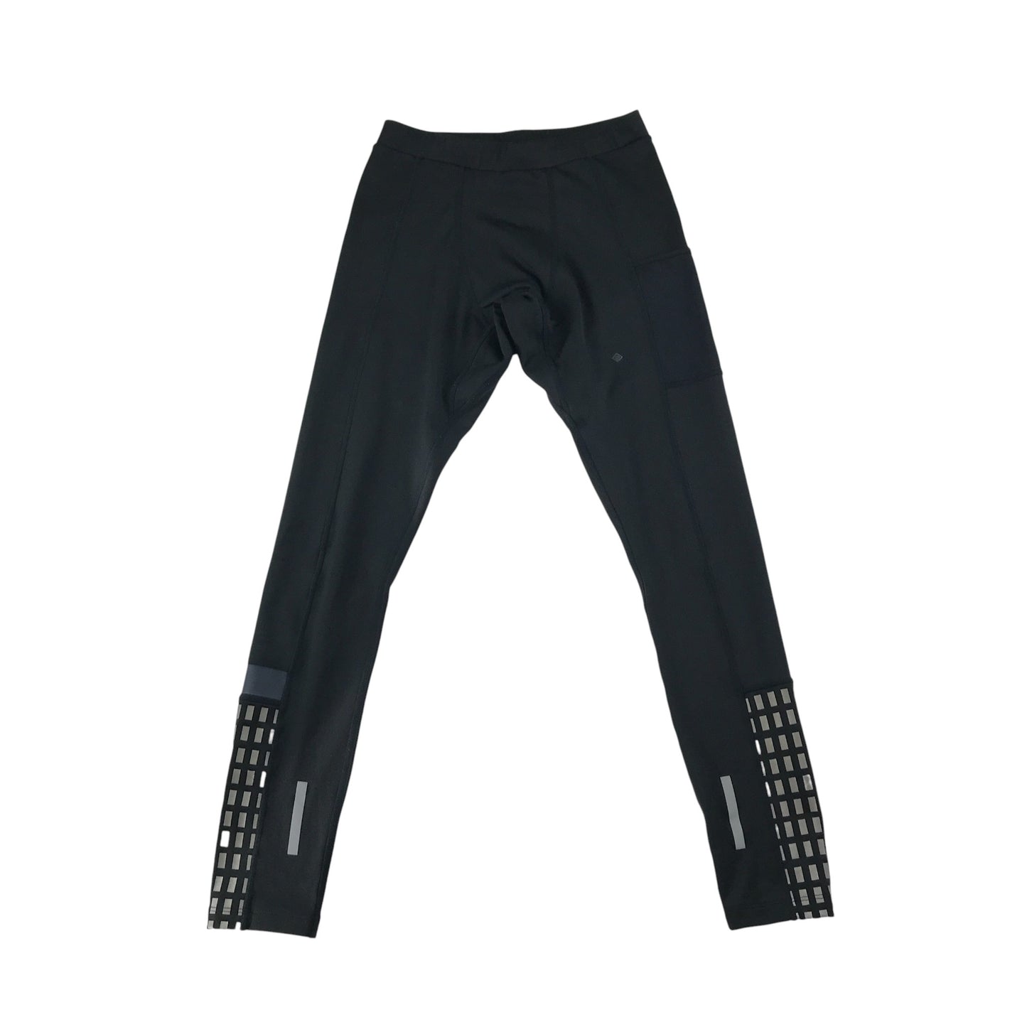 Ronhill sport leggings women's S black grey graphic detailing and logo