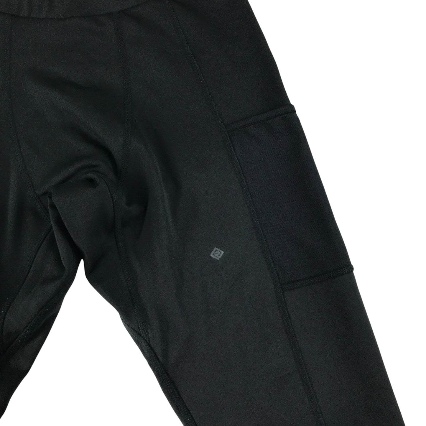 Ronhill sport leggings women's S black grey graphic detailing and logo