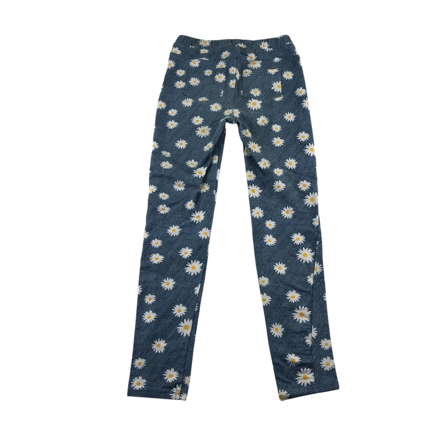 M&Co jeggings 9-10 years blue dairies stretchy denim style leggings
