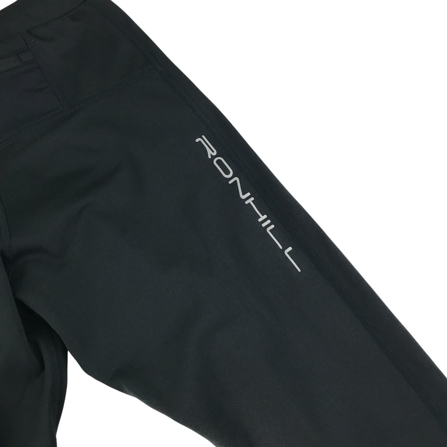 Ronhill sport leggings women's S black grey graphic detailing and logo