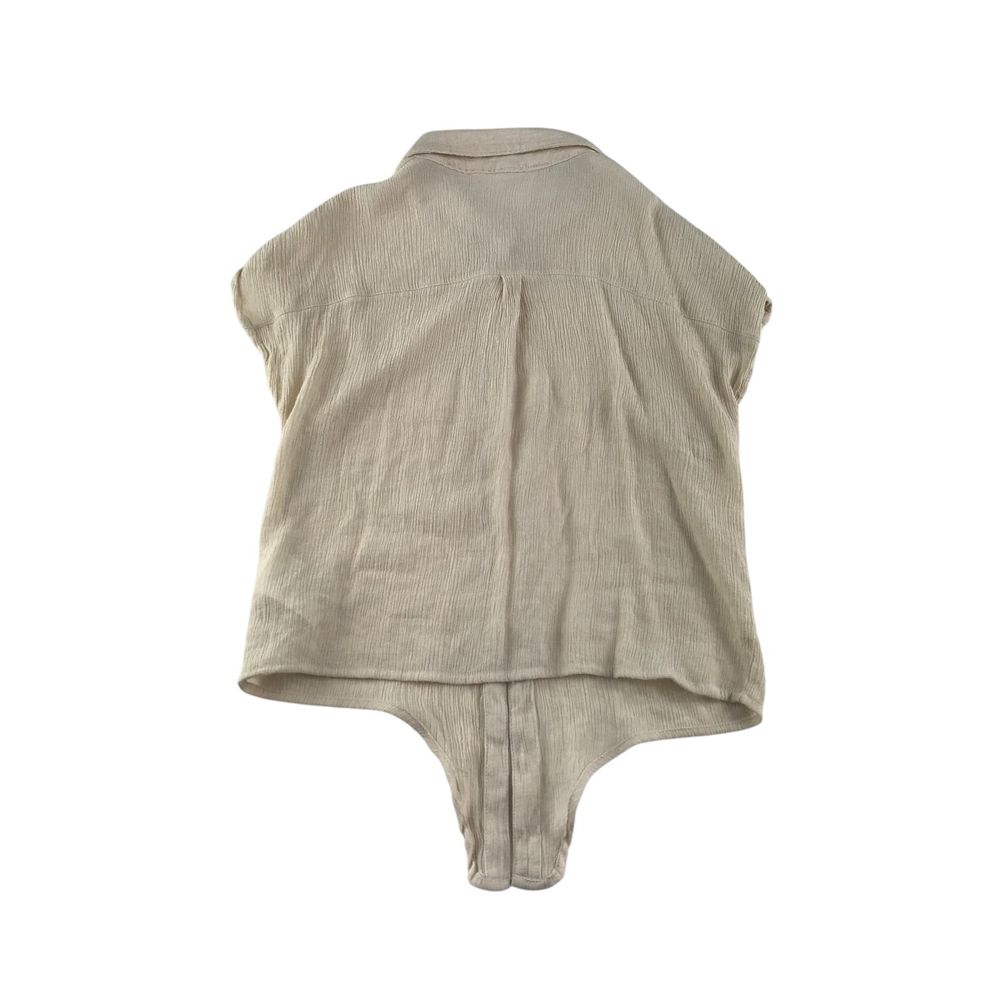 H&M blouse 11-12 years beige shirt style button up