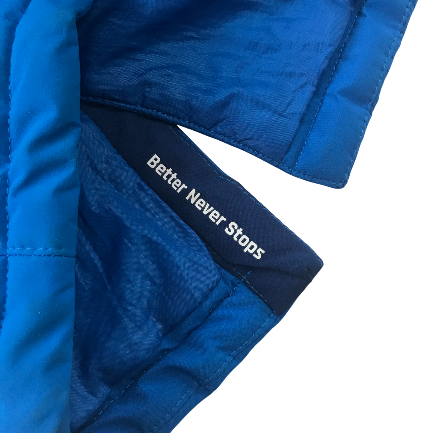 Castore Rangers 14-15 Years Long Padded Jacket Blue with White Logo