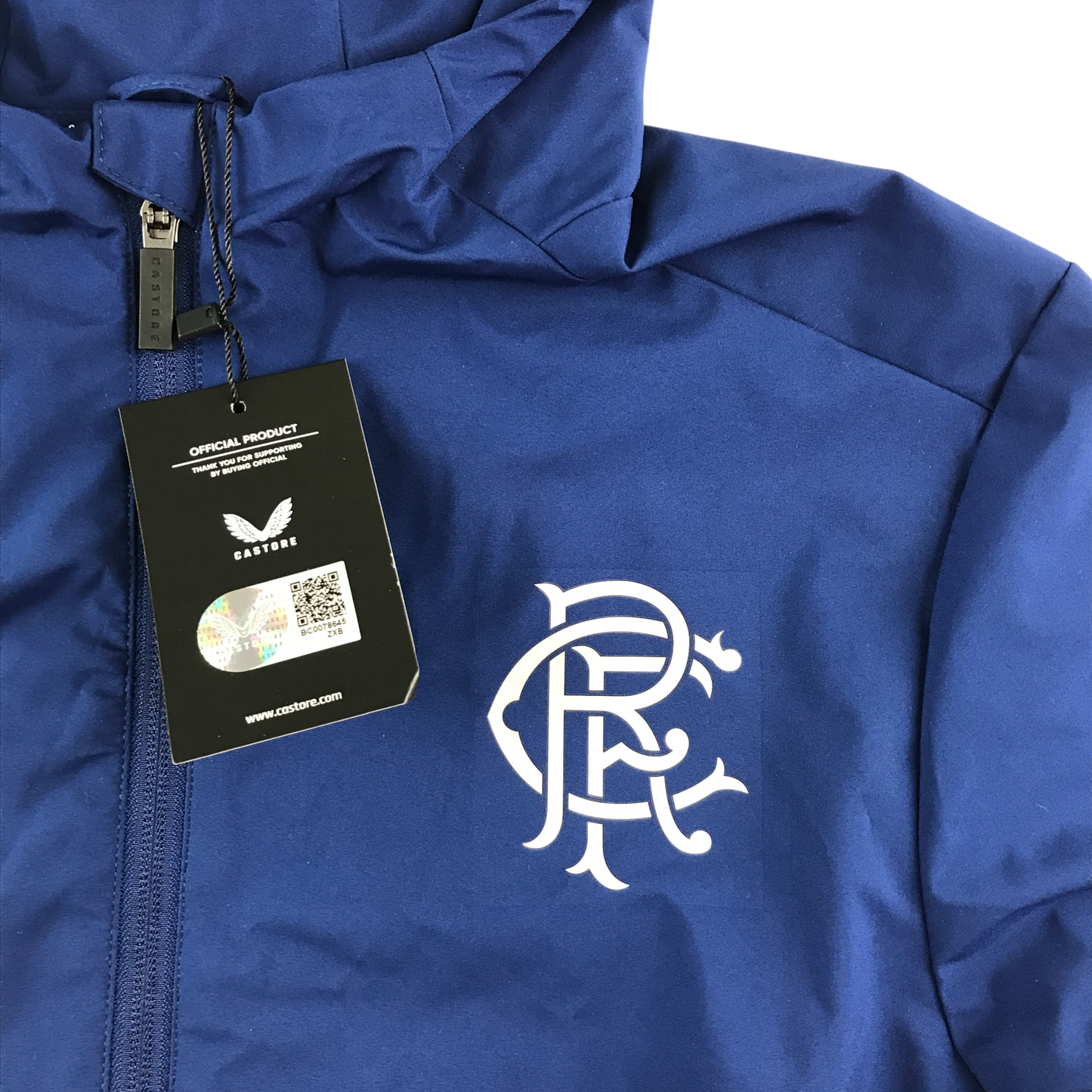 Castore Rangers FC Coaches Match Day Lightweight Training Jacket Navy