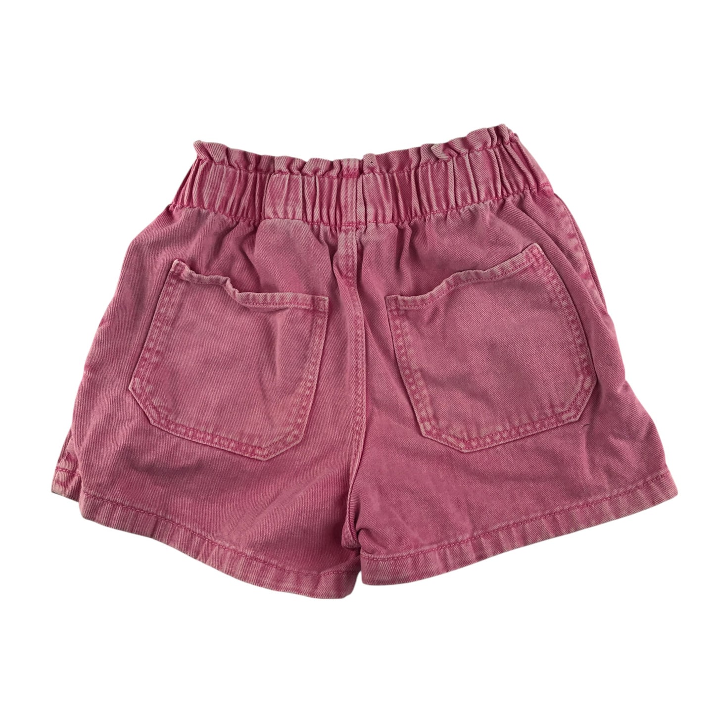 H&M shorts 9-10 years pink denim plain elasticated waist cotton