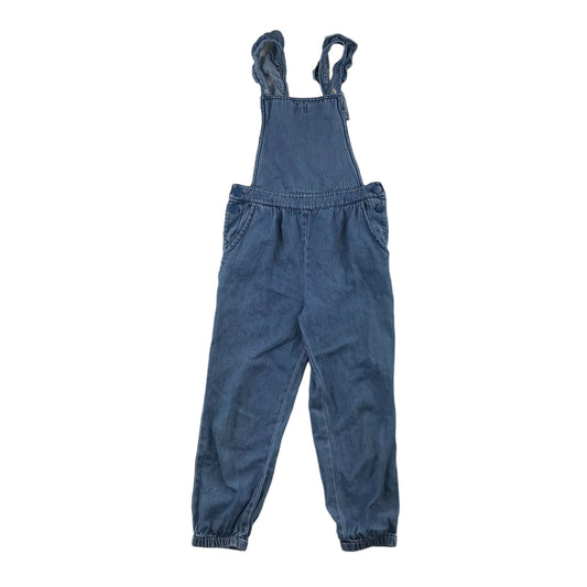 M&S Dungaree Age 6 Blue Denim Light Cotton