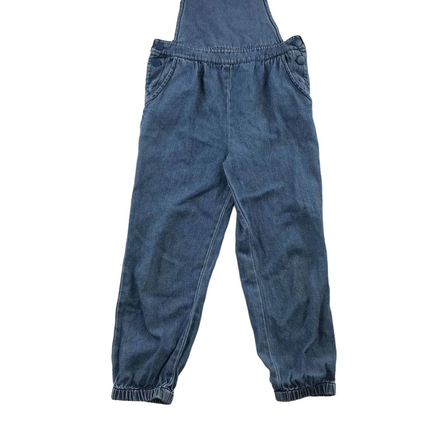 M&S Dungaree Age 6 Blue Denim Light Cotton