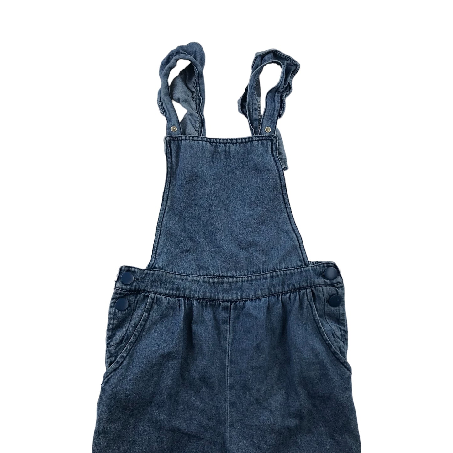M&S Dungaree Age 6 Blue Denim Light Cotton