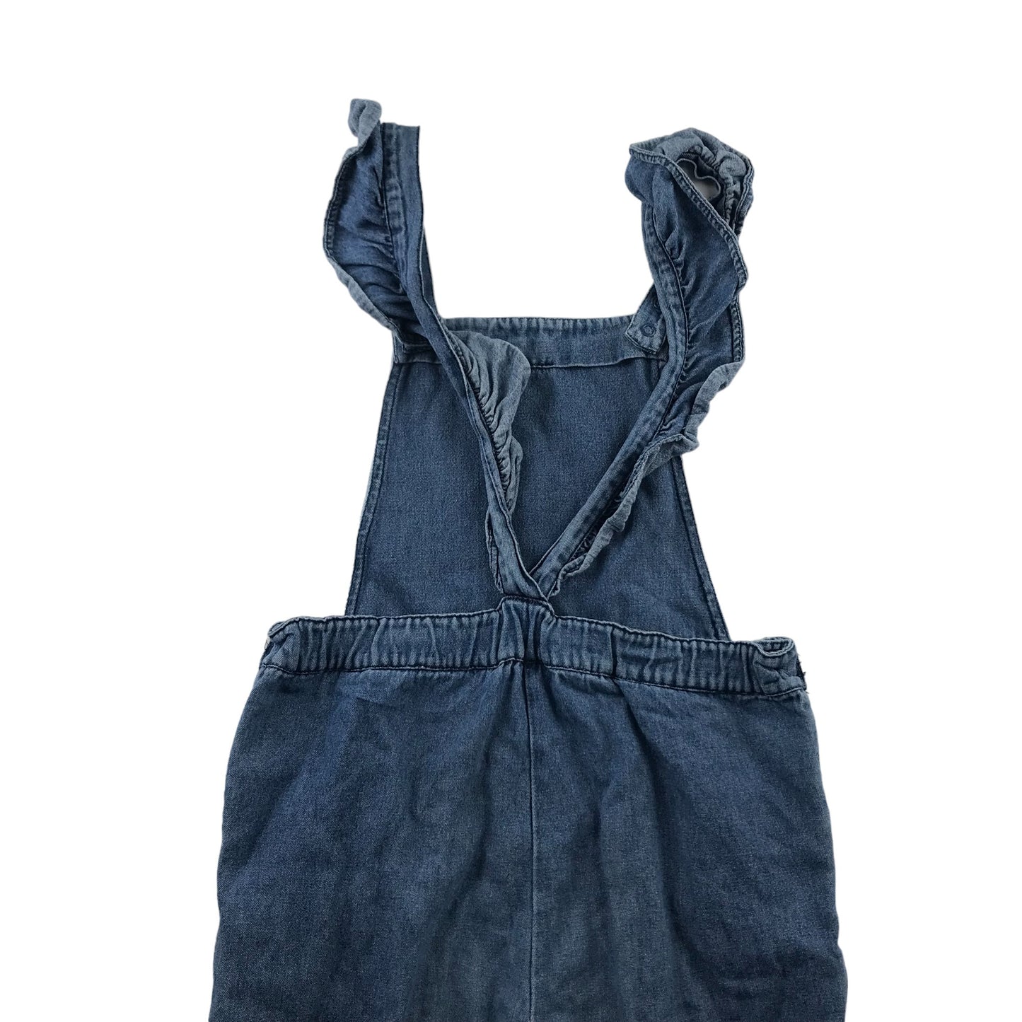 M&S Dungaree Age 6 Blue Denim Light Cotton