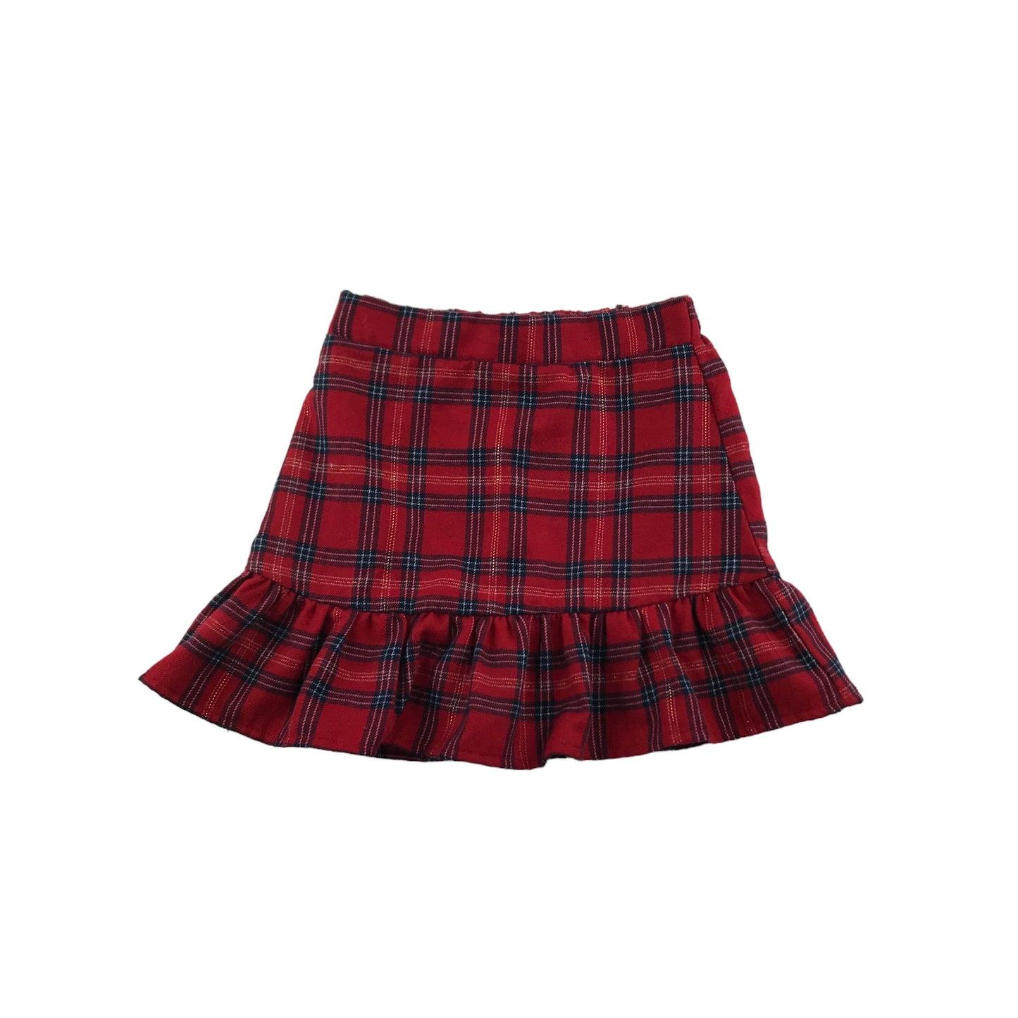 Primark Skirt Age 5 Red Checked Tartan