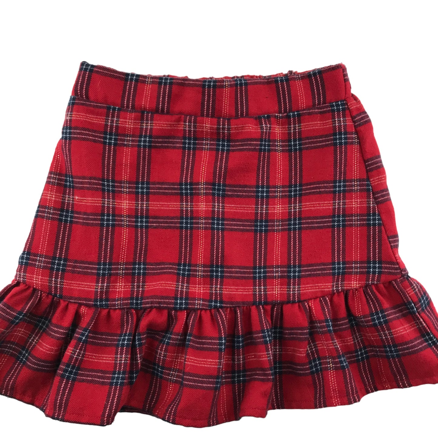 Primark Skirt Age 5 Red Checked Tartan