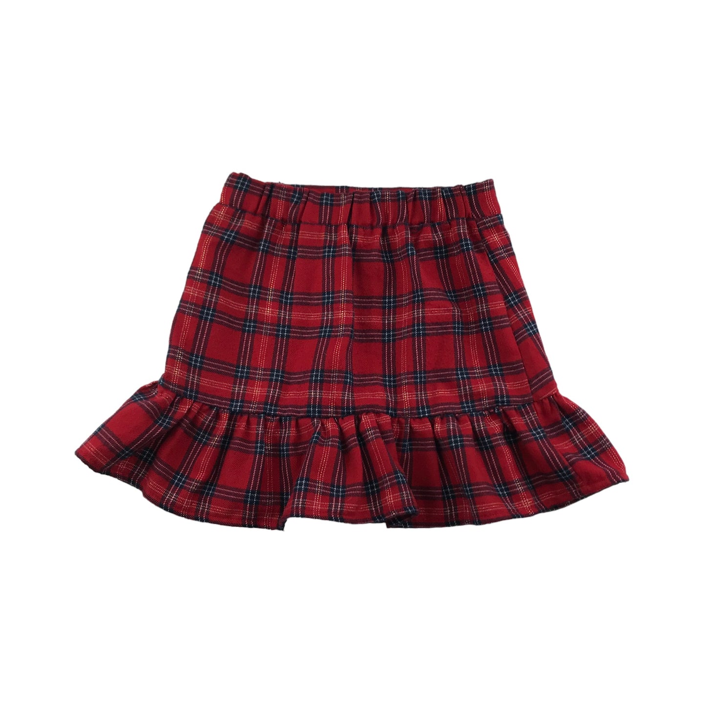 Primark Skirt Age 5 Red Checked Tartan
