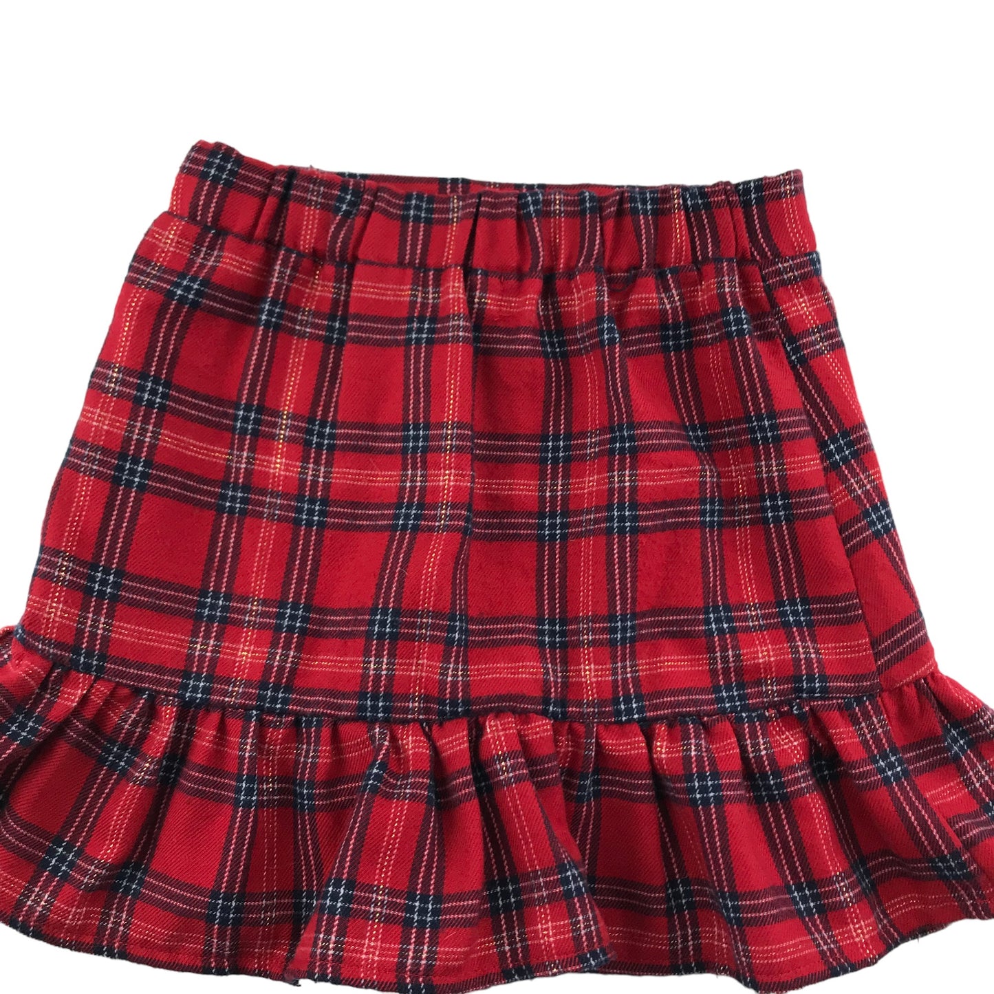 Primark Skirt Age 5 Red Checked Tartan