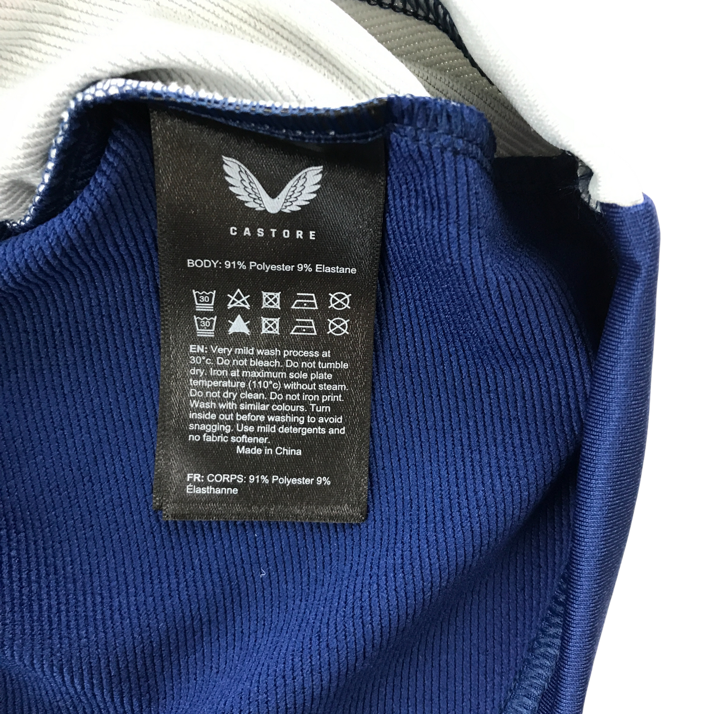 Castore Rangers FC Coaches Matchday 1/4 Zip Midlayer - Blue