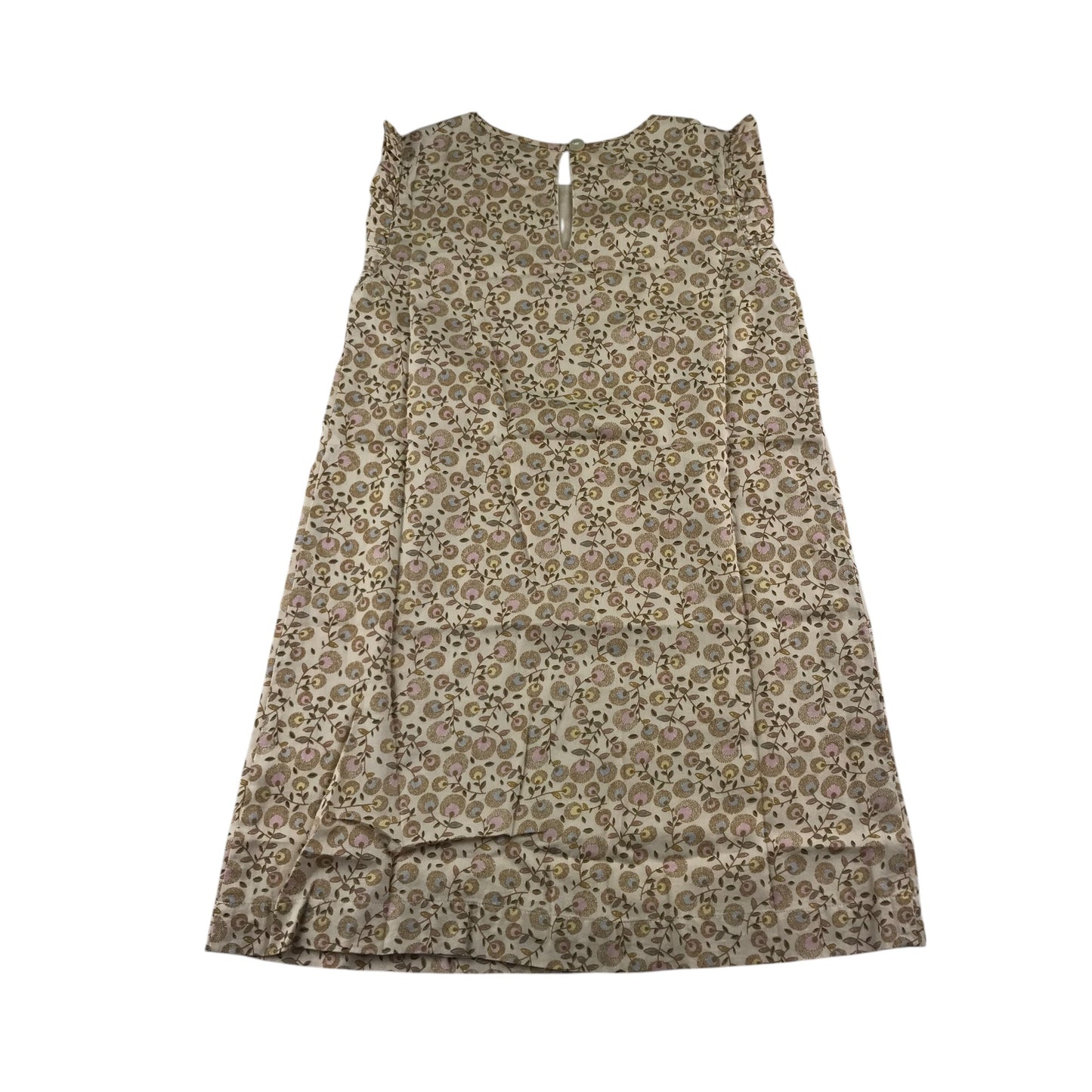 Noa Noa dress 6-7 years light brown floral cotton