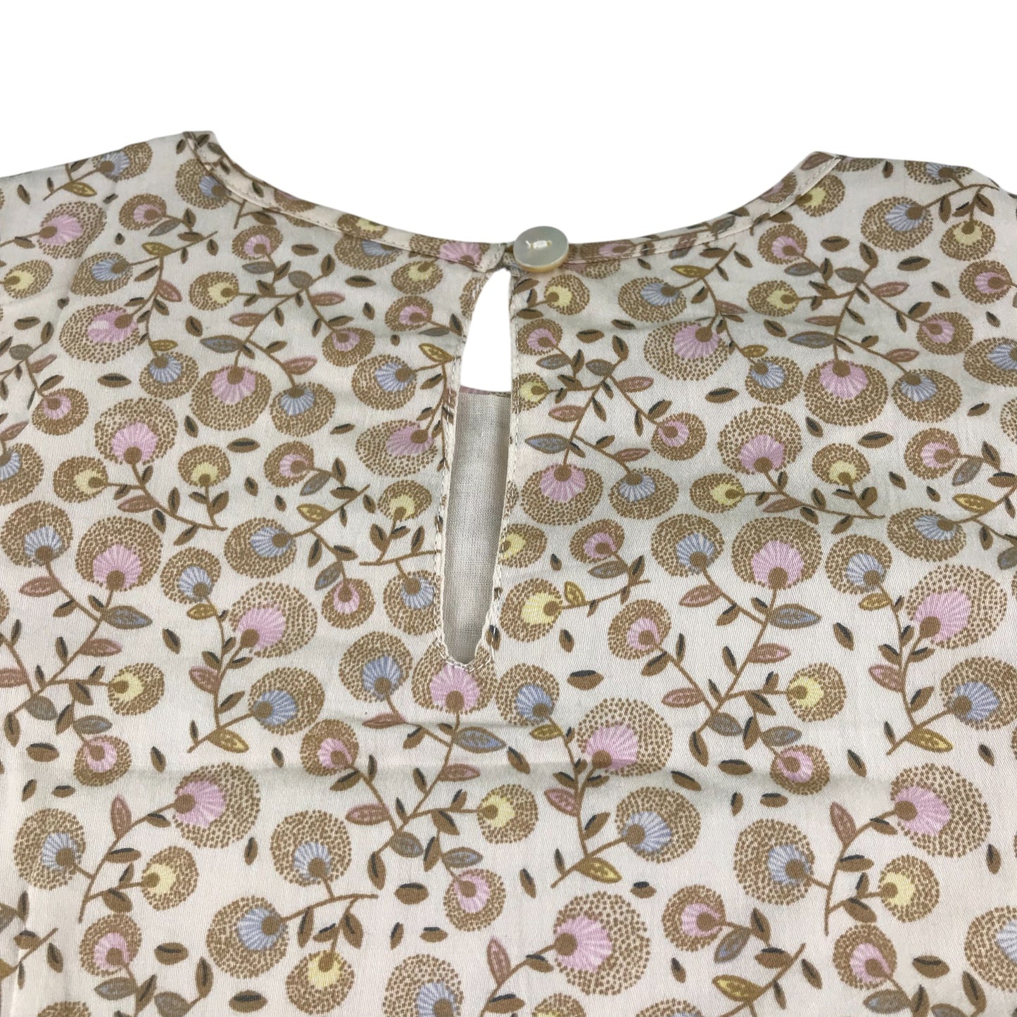 Noa Noa dress 6-7 years light brown floral cotton