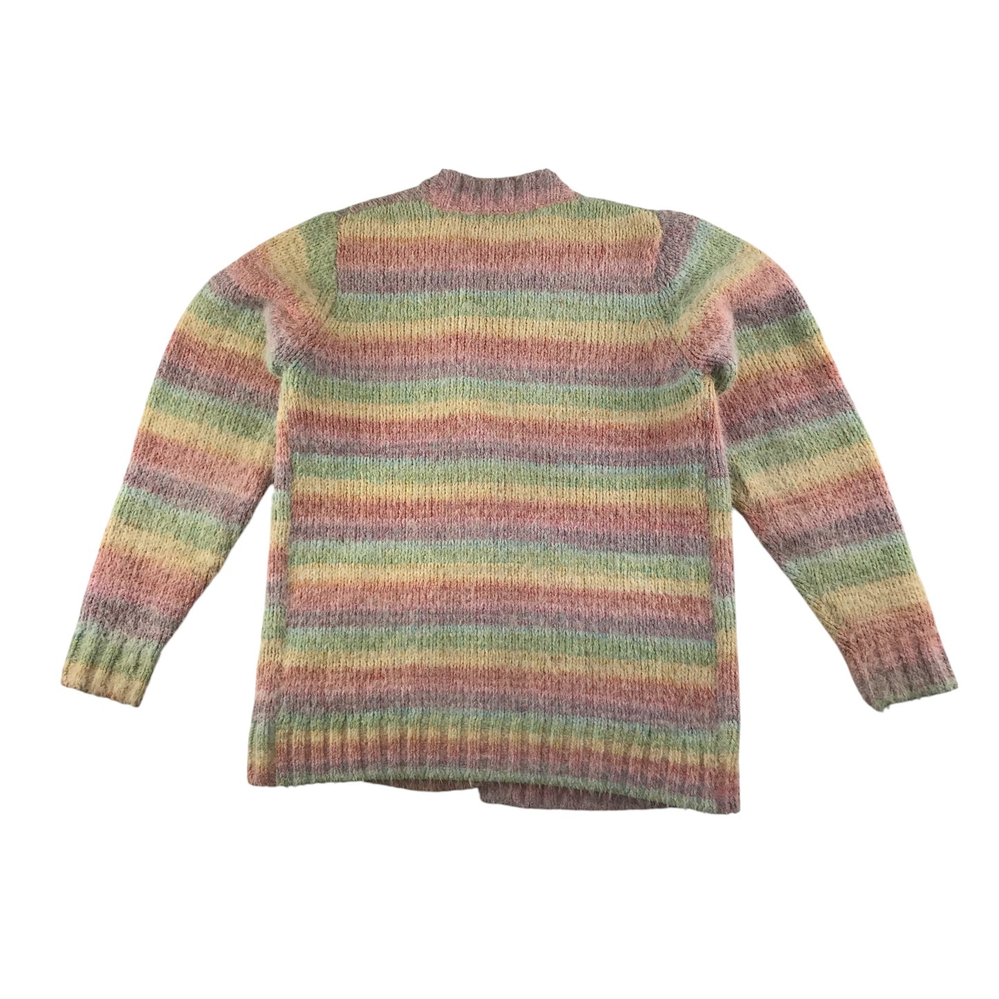 Next cardigan 10-11 years multicoloured stripy fluffy soft