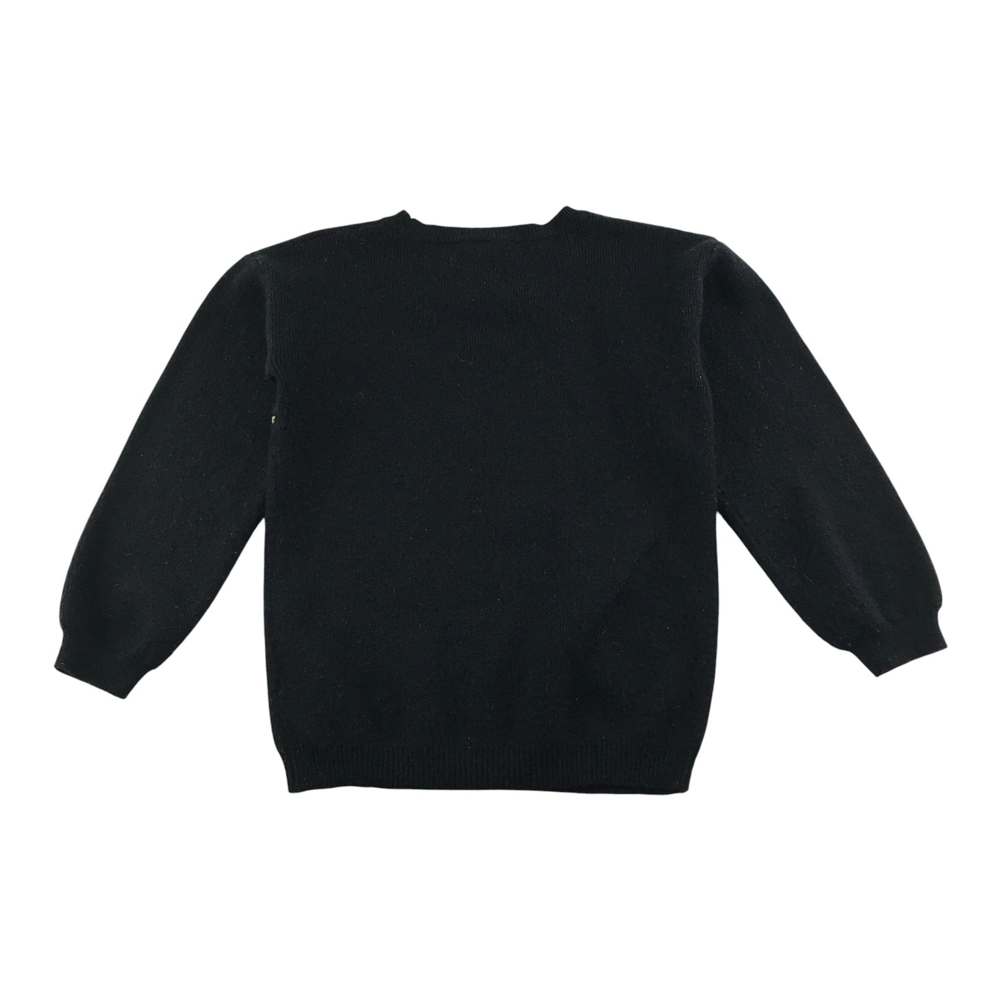 Tu Knit Jumper 7-8 Years Black with Star Sequin Detail