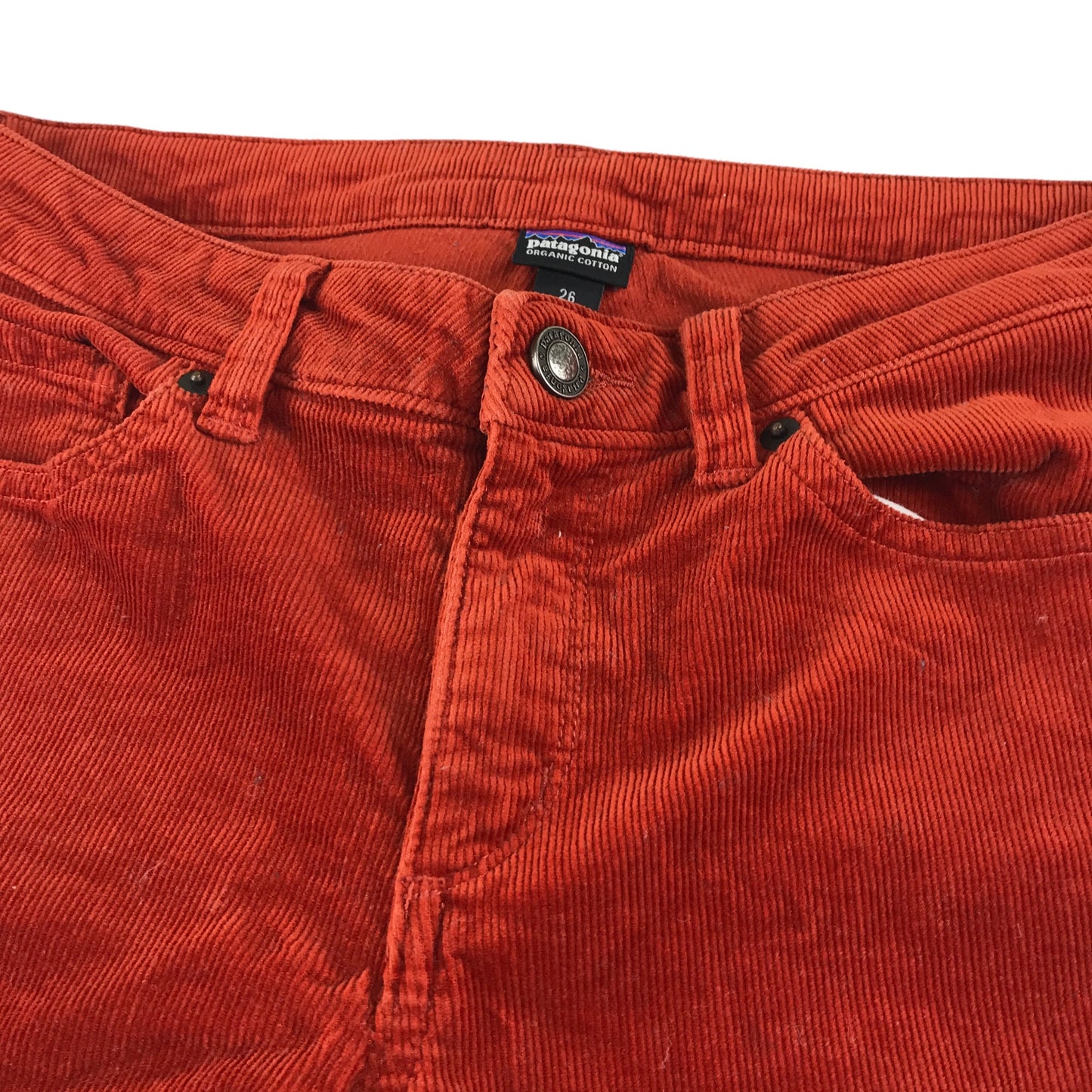 Patagonia trousers 26inch waist 12 years burnt orange corduroy