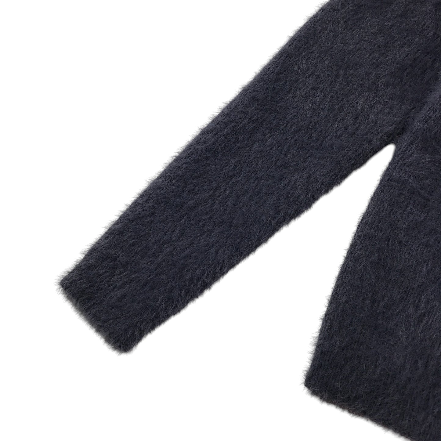 Next Cardigan 10-11 Years Black Button Up Fluffy