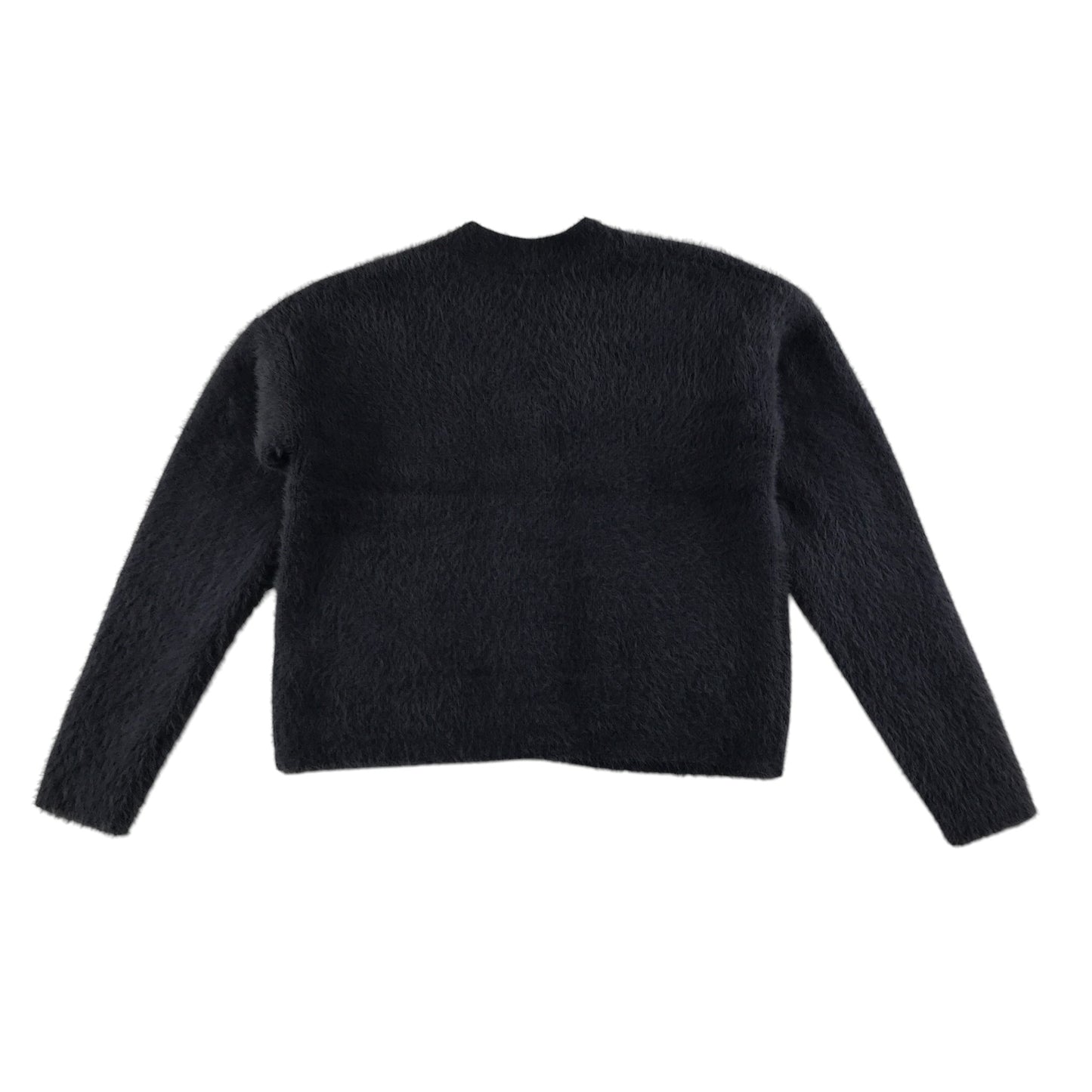 Next Cardigan 10-11 Years Black Button Up Fluffy