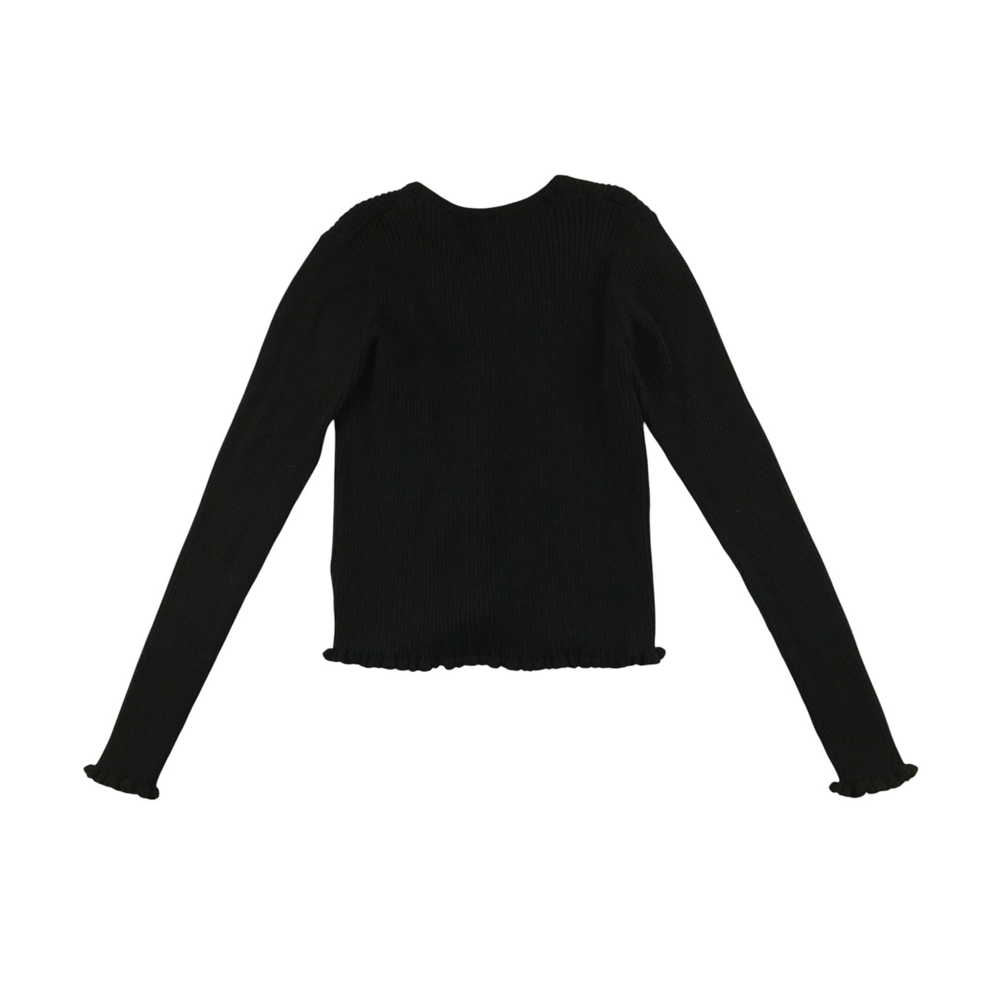 Next Cardigan 8-9 Years Black Button Up Ribbed