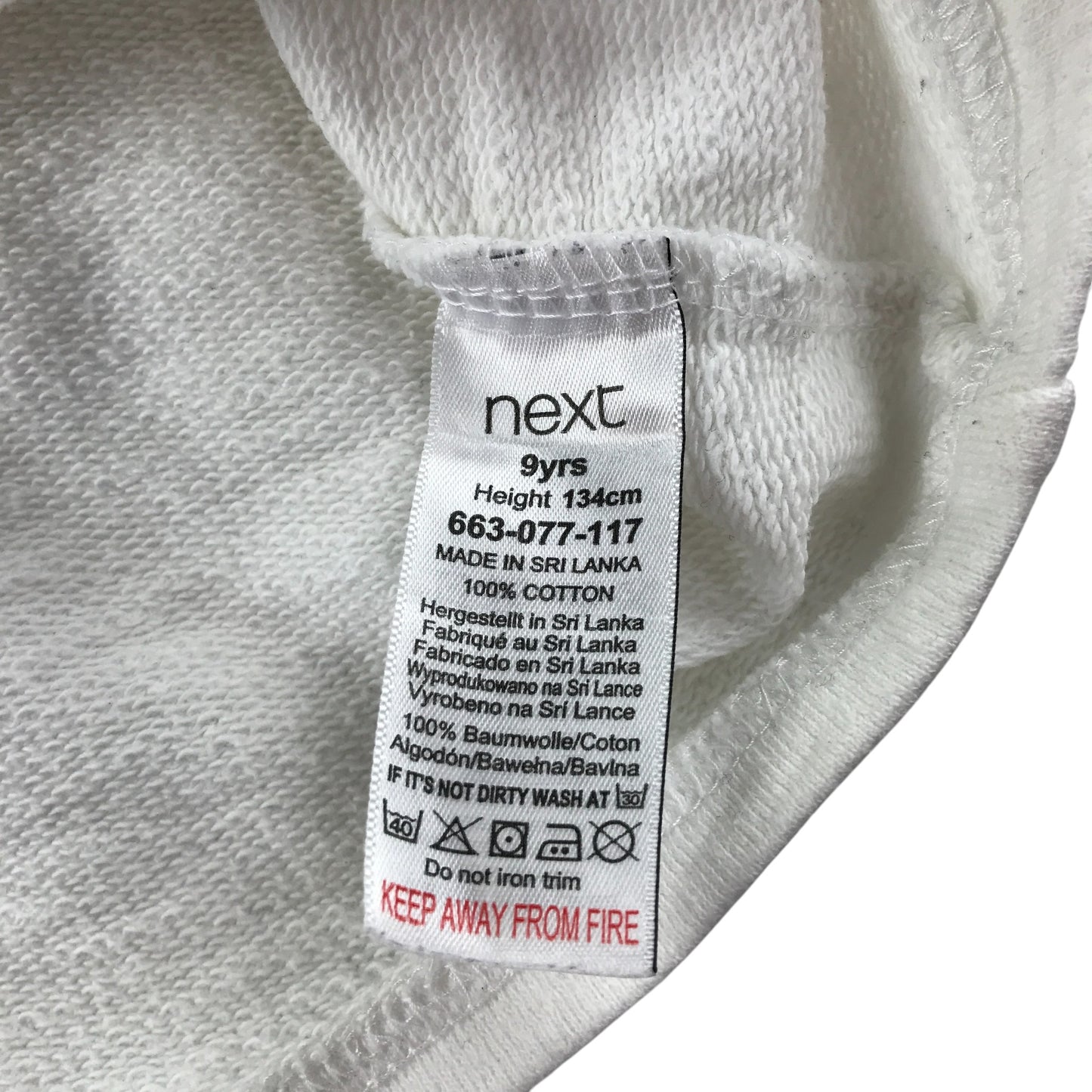 Next Cardigan 8-9 Years Cream Button Up Cotton