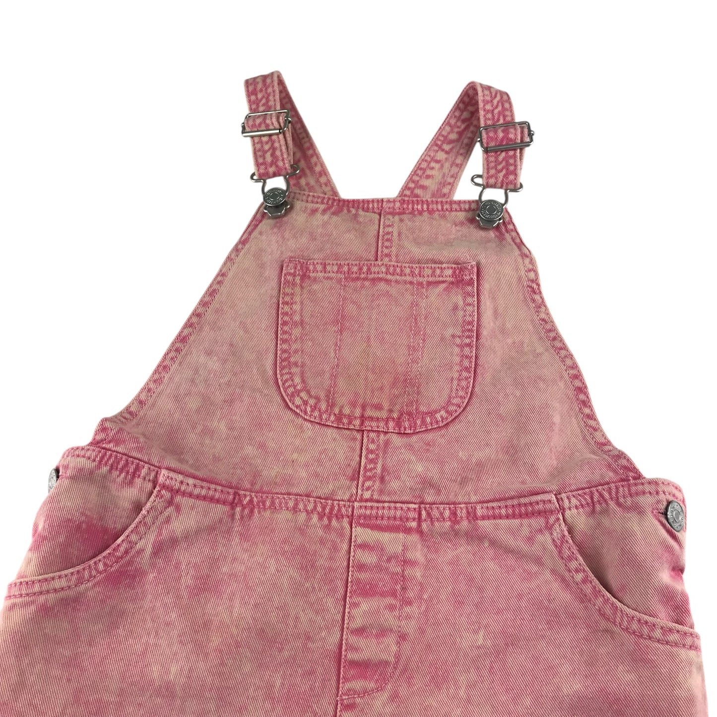 Tu dungaree shorts 9-10 years pink denim plain cotton