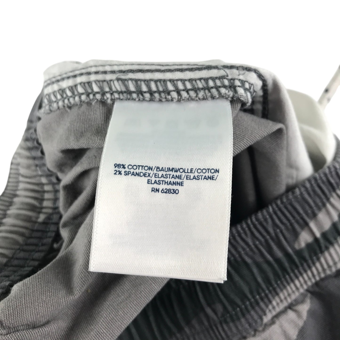 Lands End trousers 10-12 years grey camo print cargo style pull on