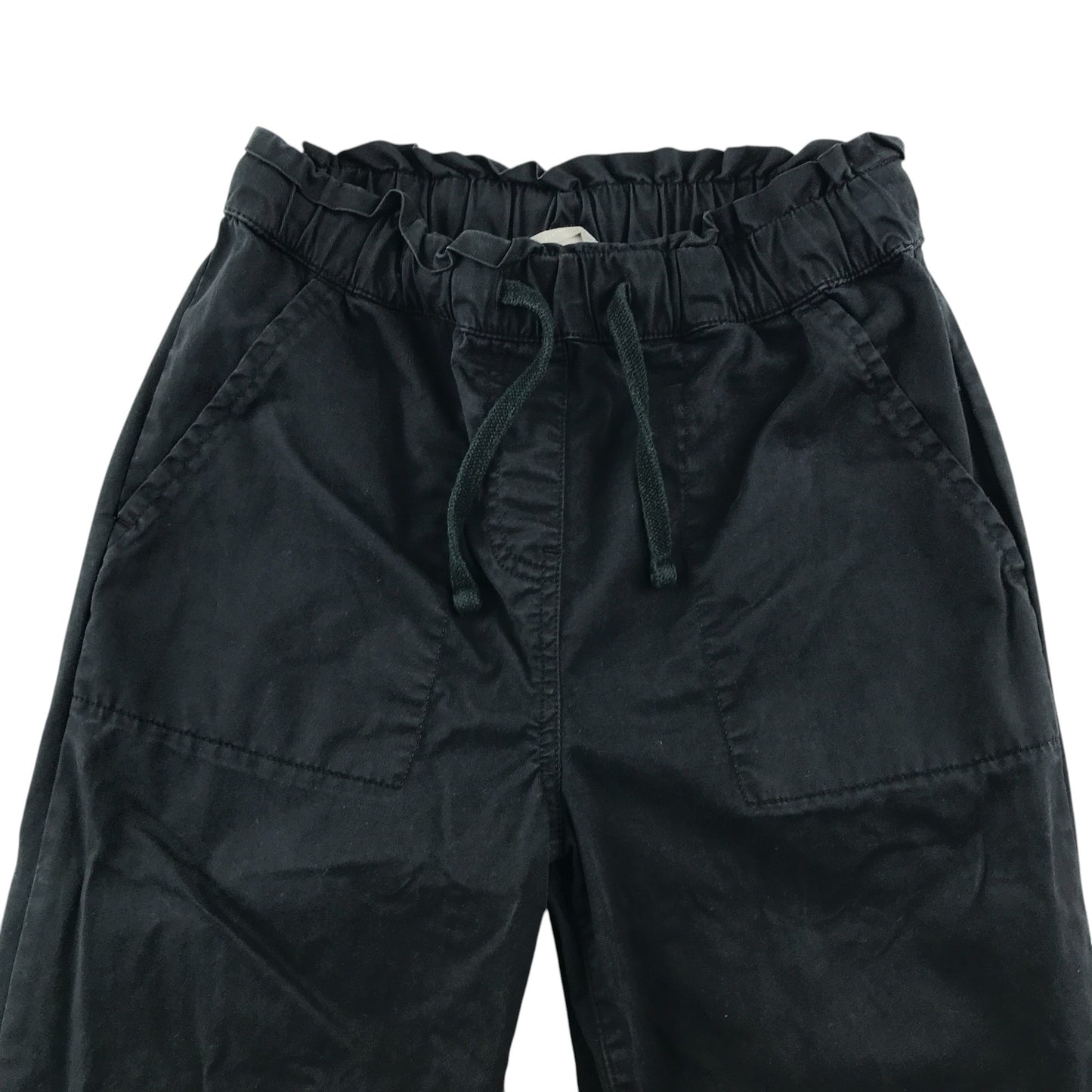 John Lewis trousers 11-12 years navy pull on cuffed legs