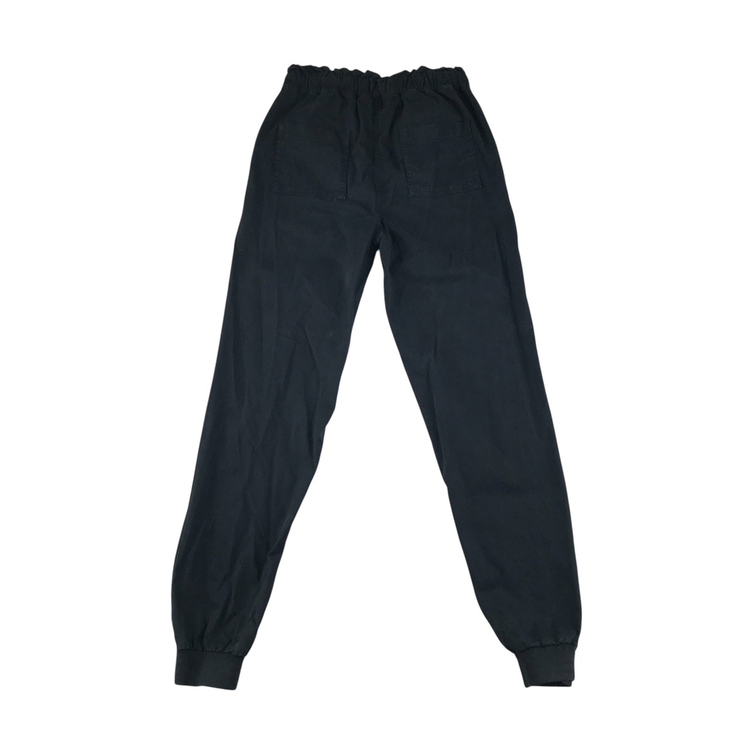 John Lewis trousers 11-12 years navy pull on cuffed legs