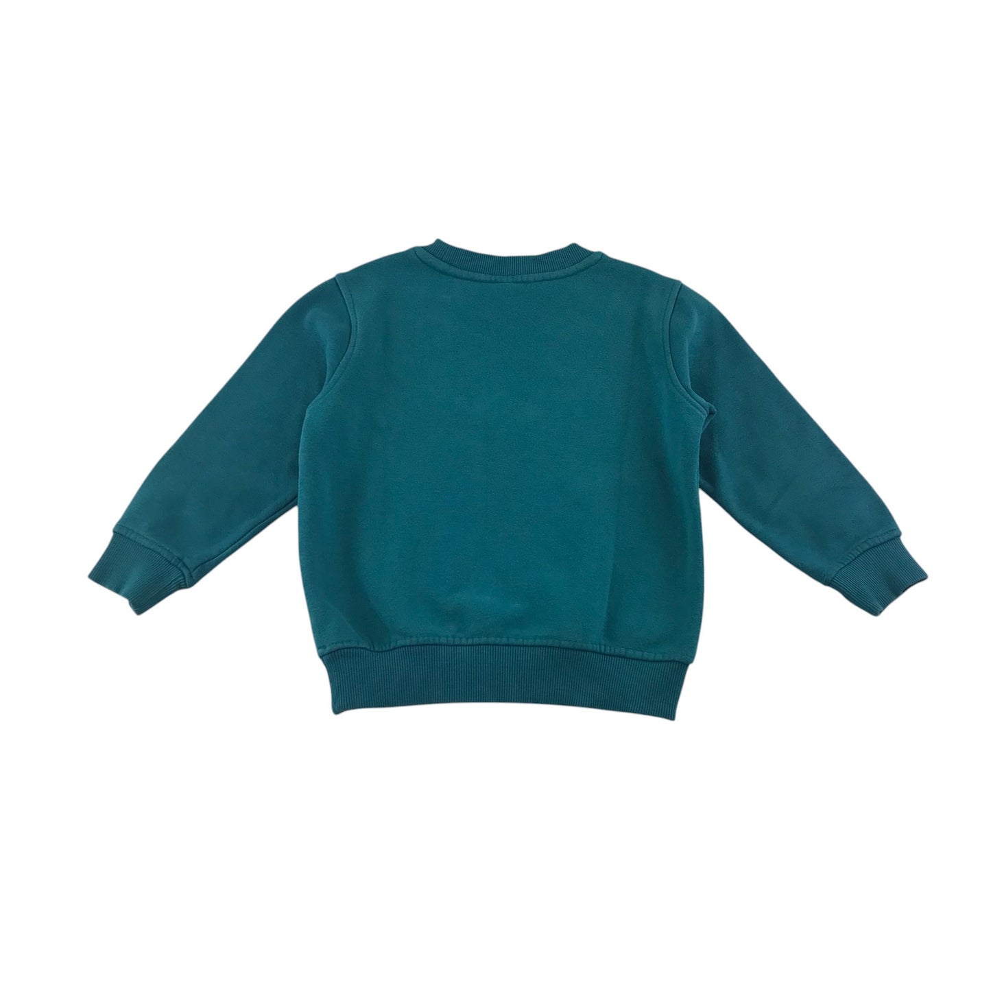 Sweater 4-5 years blue with green t-rex graphic design jersey