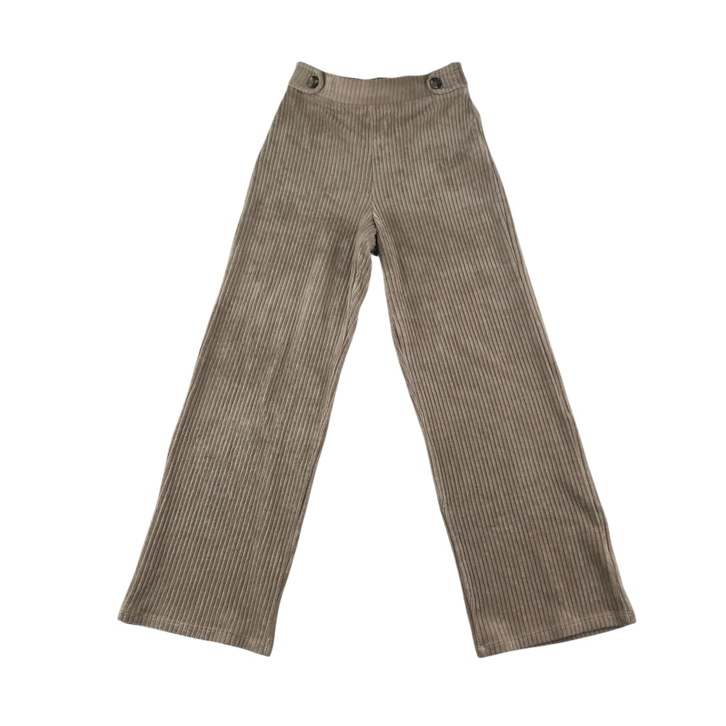 Zara trouser 9-10 year beige ribbed straight leg