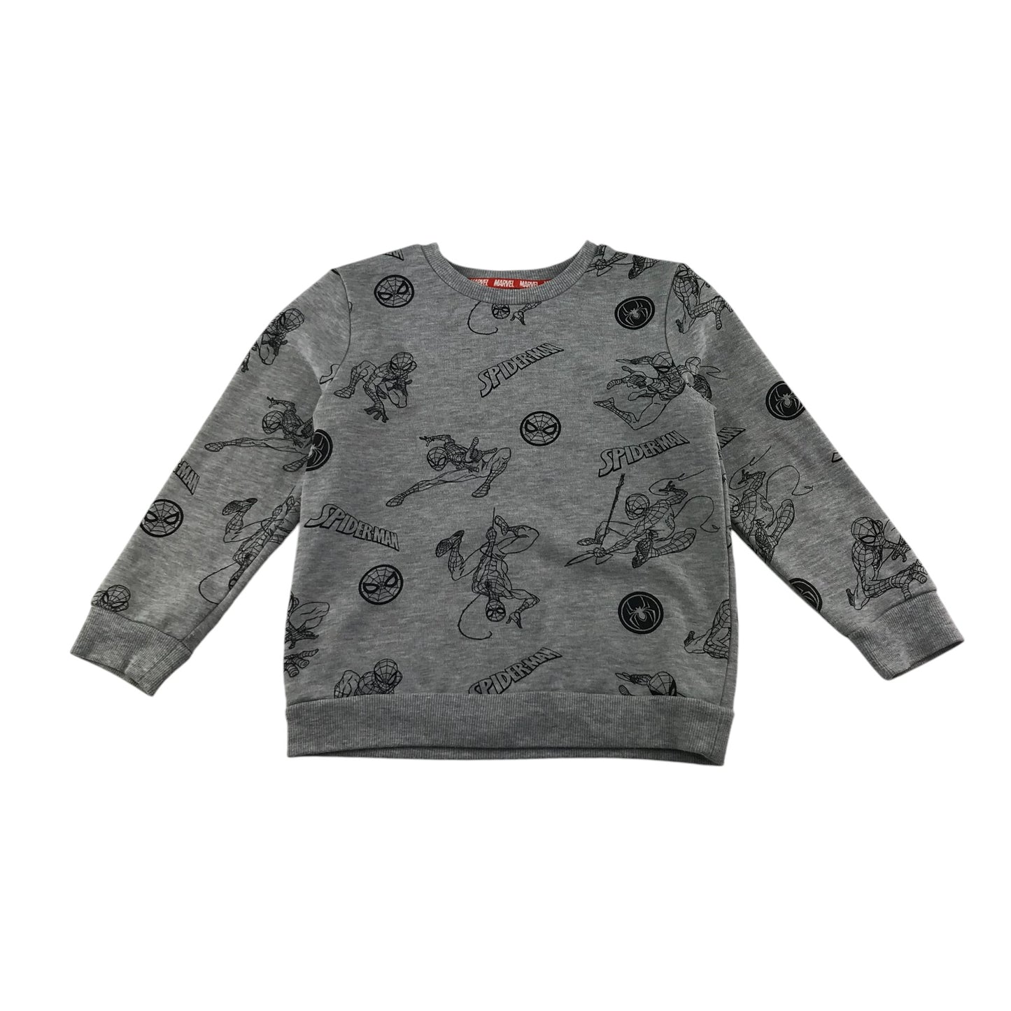 George sweater 5-6 years grey Spiderman graphic print jersey