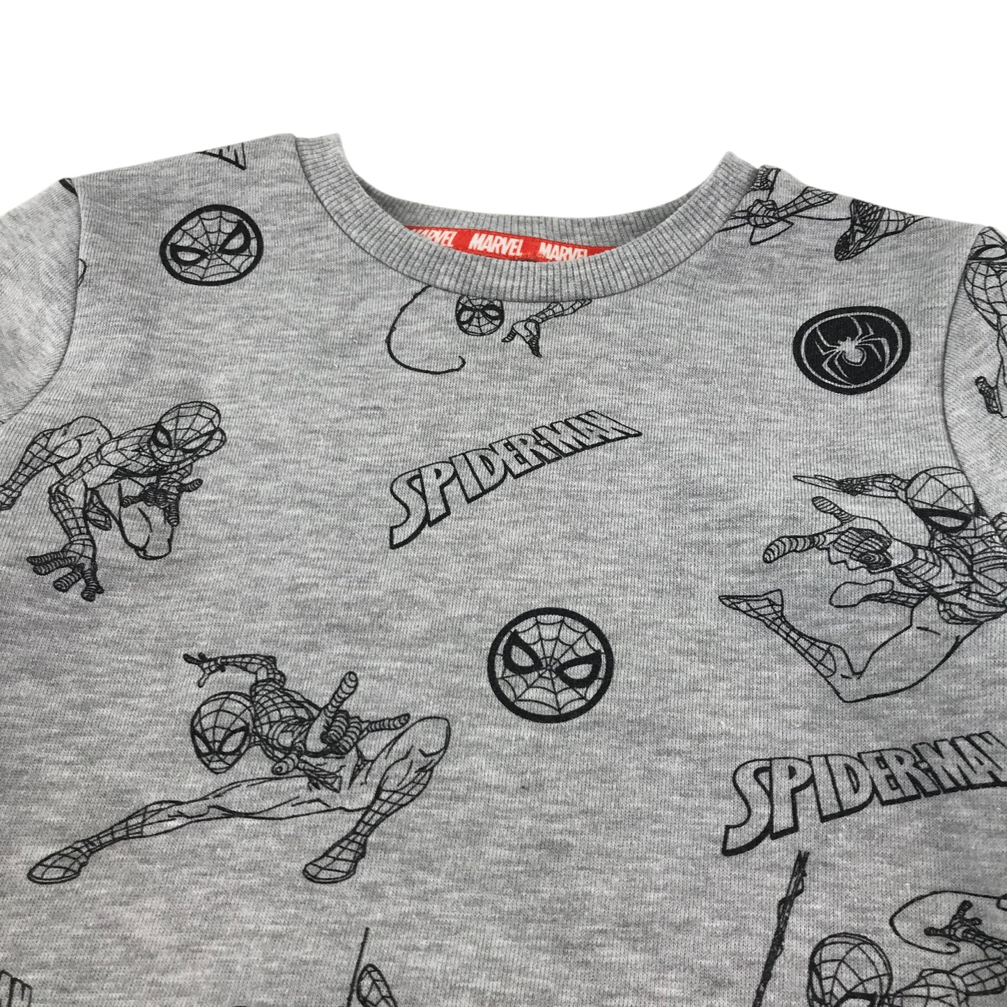 George sweater 5-6 years grey Spiderman graphic print jersey