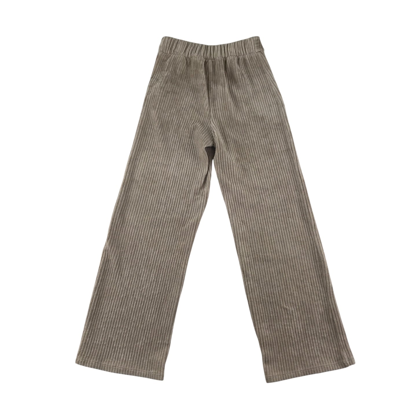 Zara trouser 9-10 year beige ribbed straight leg