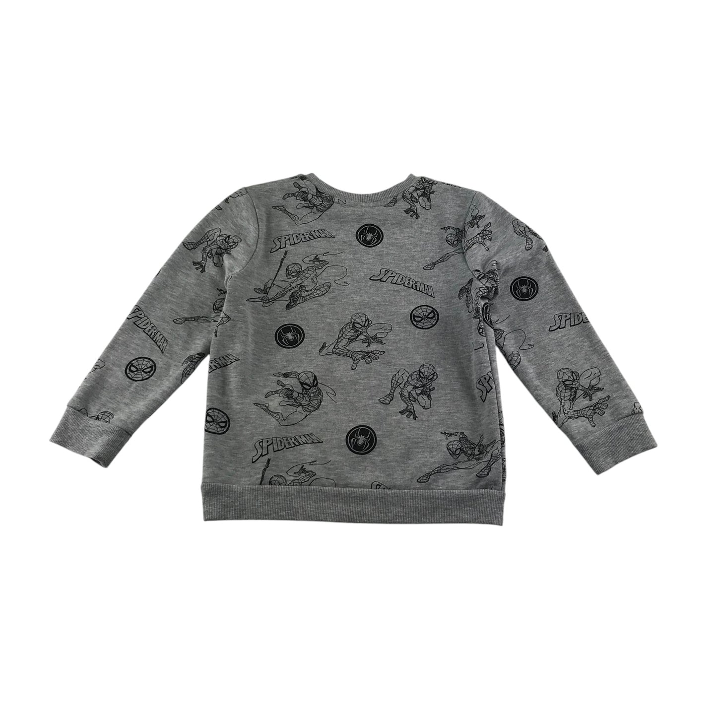George sweater 5-6 years grey Spiderman graphic print jersey