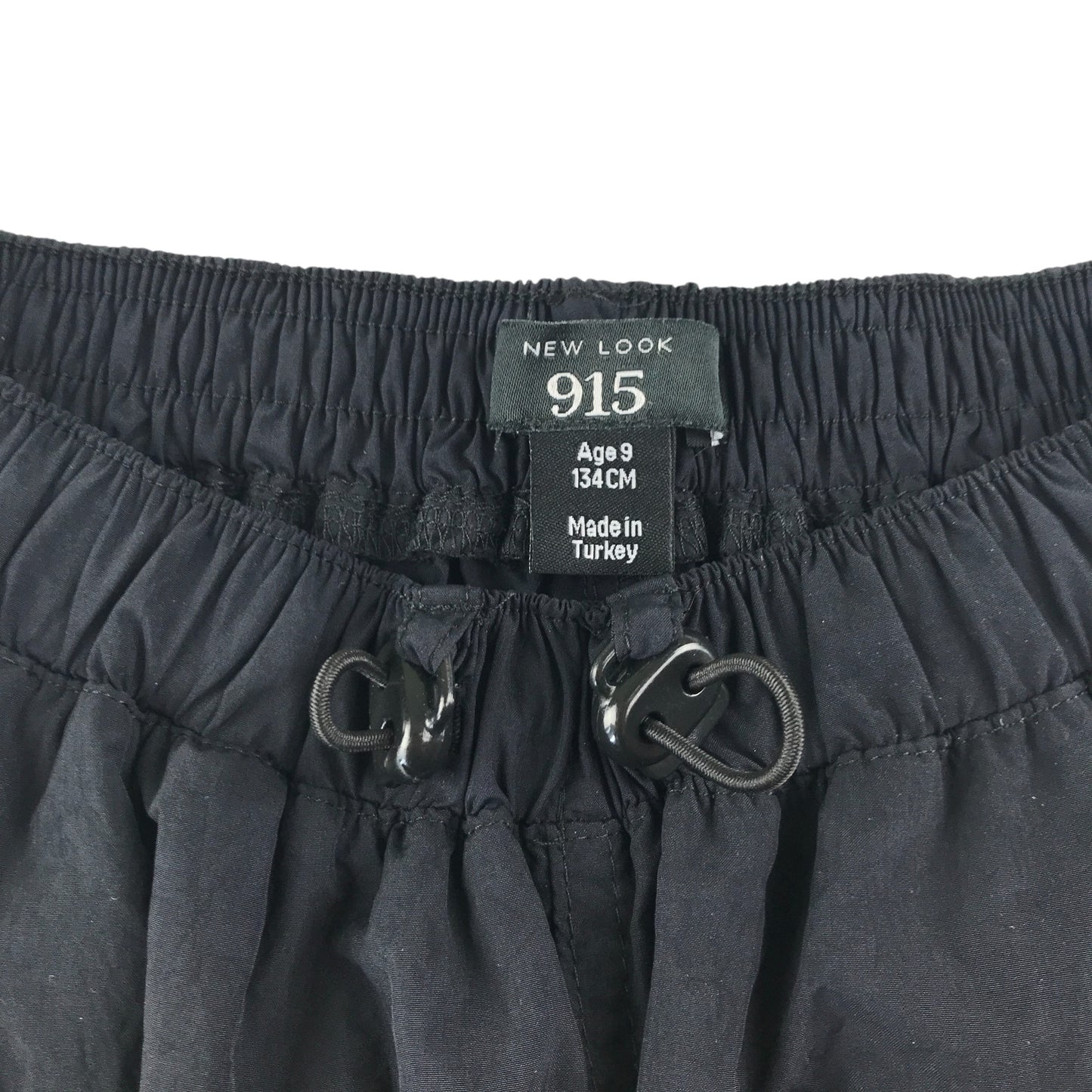 New Look trouser 8-9 year black plain baggy fit cuffed leg