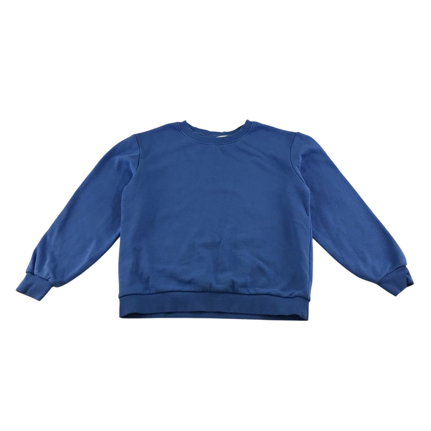 H&M sweater 9-10 years blue plain crewneck jersey