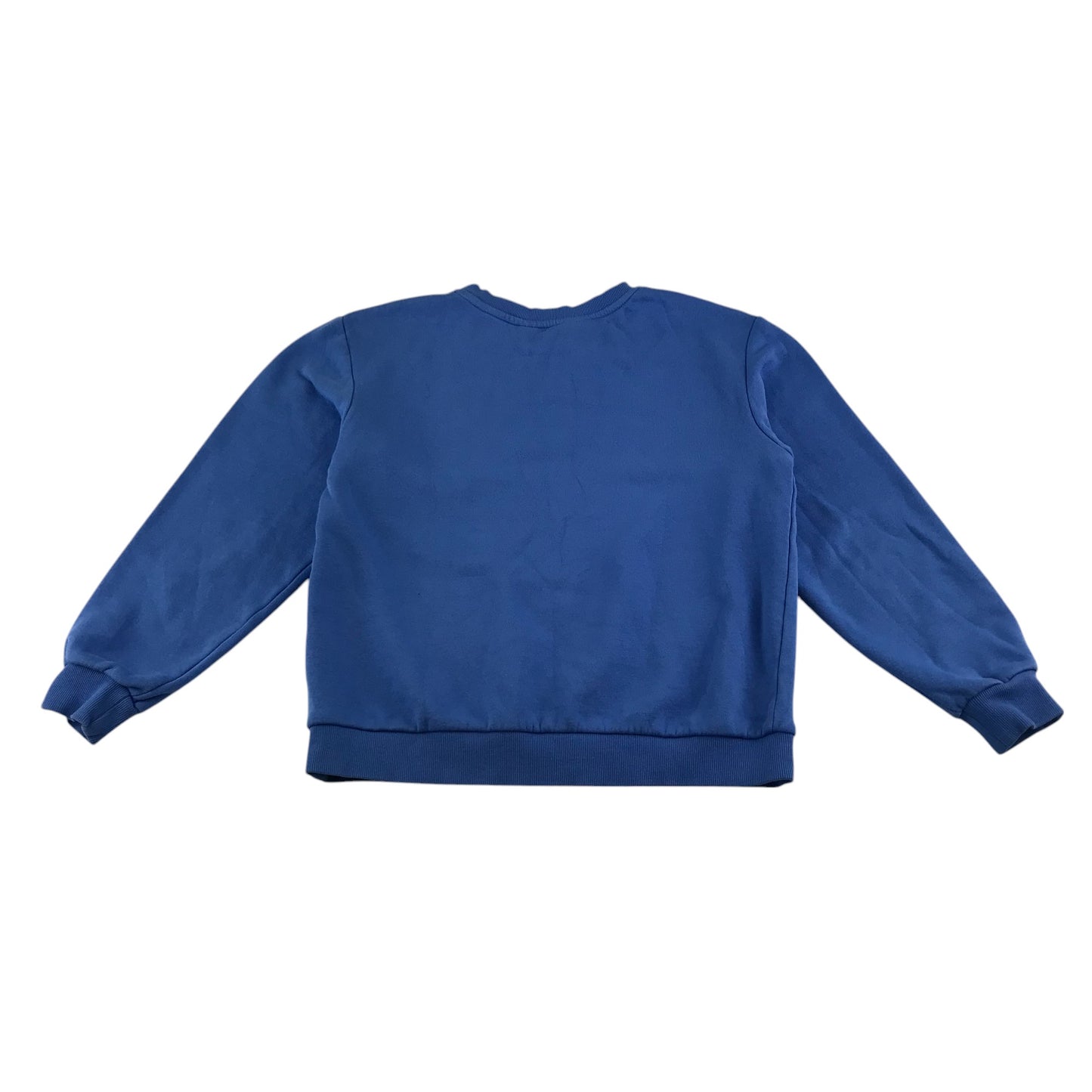 H&M sweater 9-10 years blue plain crewneck jersey