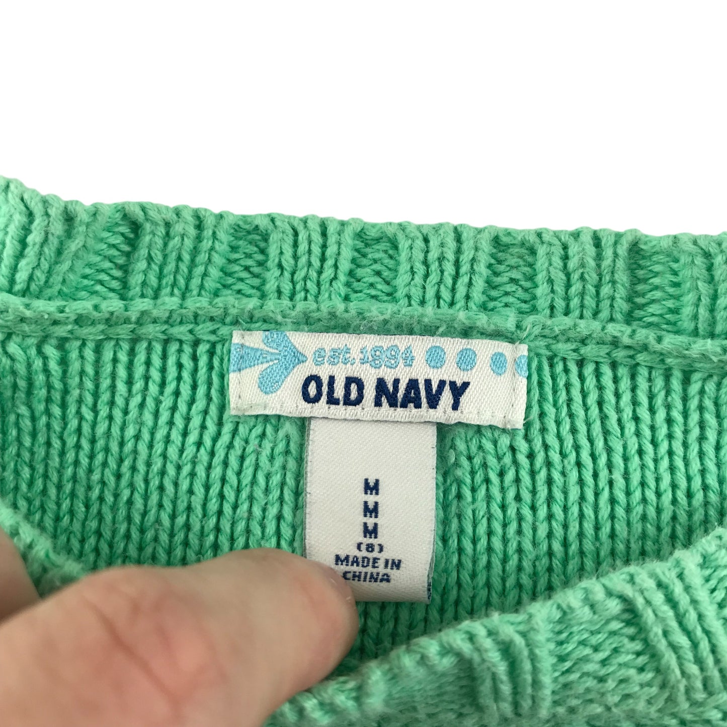 Old Navy Jumper 7-8 years navy and light blue crewneck