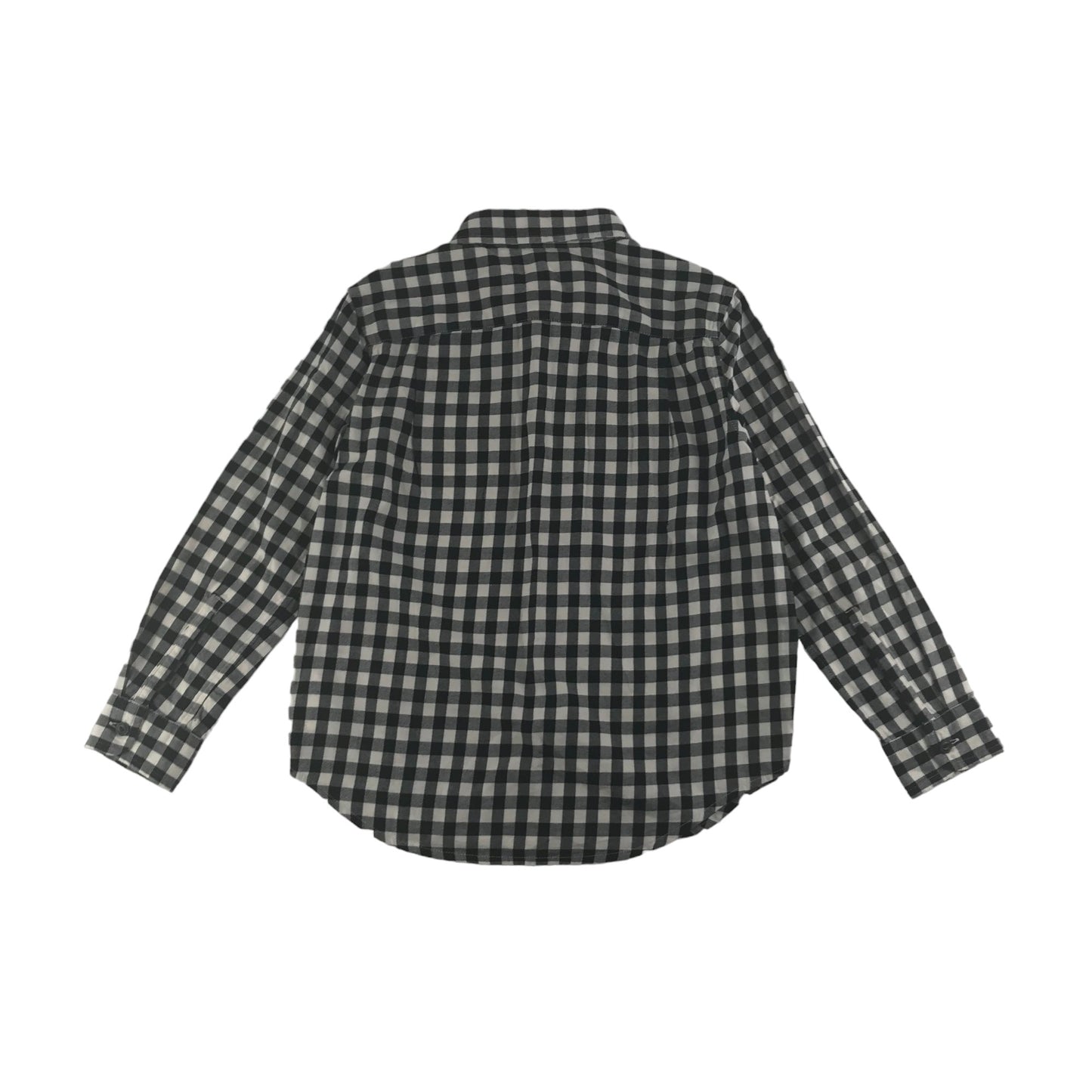 Ralph Lauren Shirt Age 6 Black and White Checked Long Sleeve Button Up Cotton