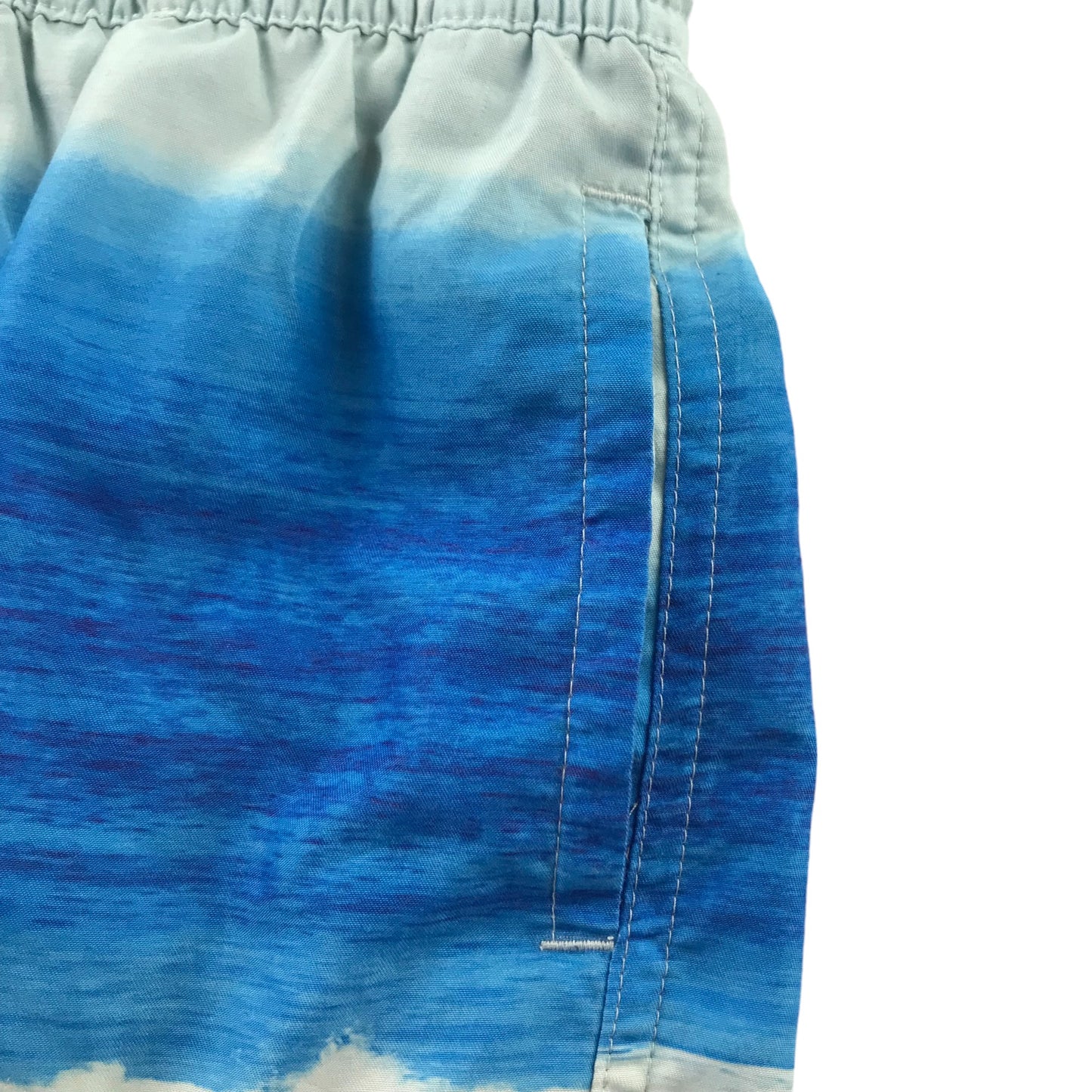 M&S swim trunks 7-8 Blue Beach Photo Graphic