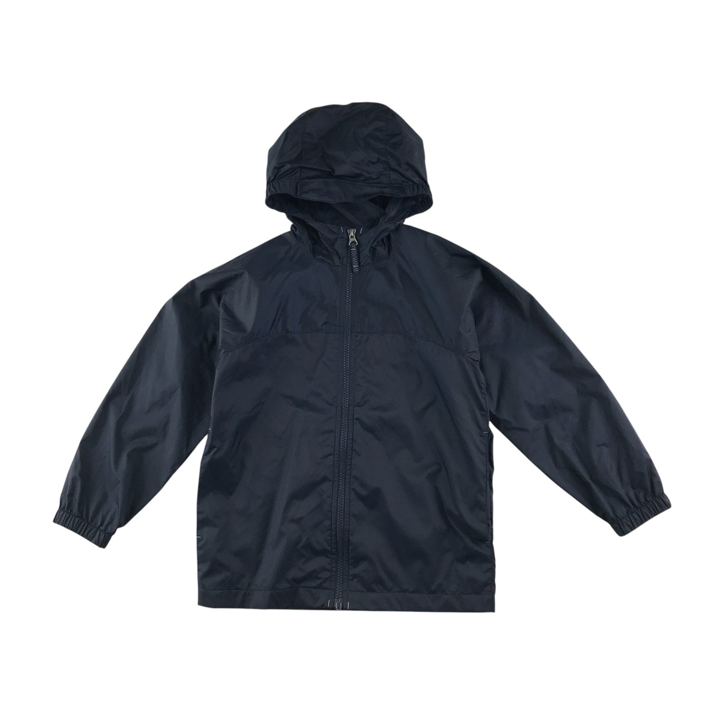 Lands End light jacket 5-6 years navy plain full zipper