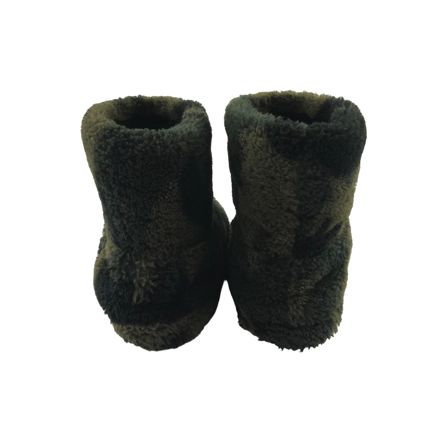 Chatterbox Slippers Shoe Size 1 Green Camo Ankle High