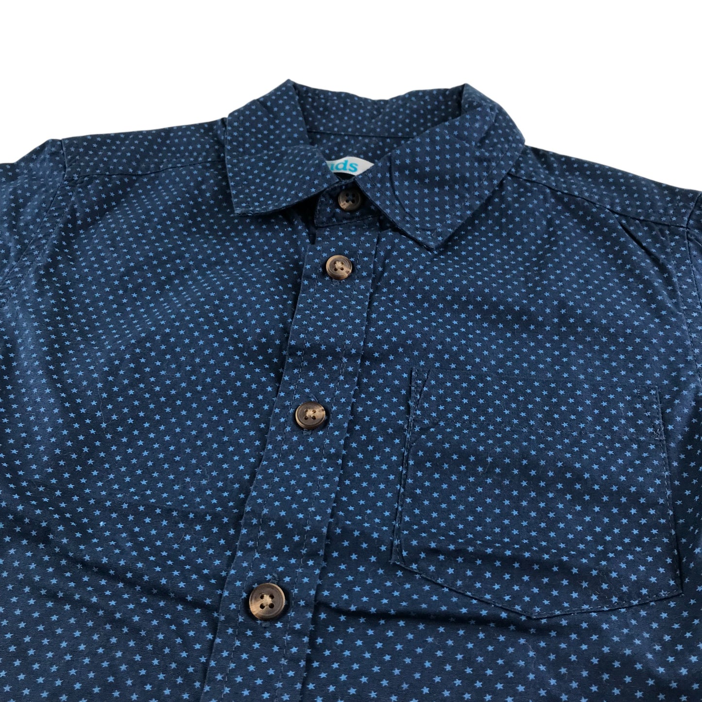 M&Co shirt 5-6 years navy small star print design cotton