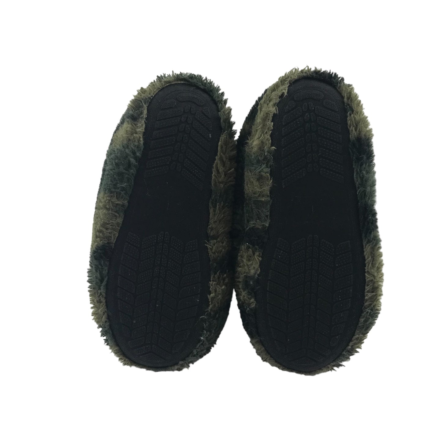 Chatterbox Slippers Shoe Size 1 Green Camo Ankle High