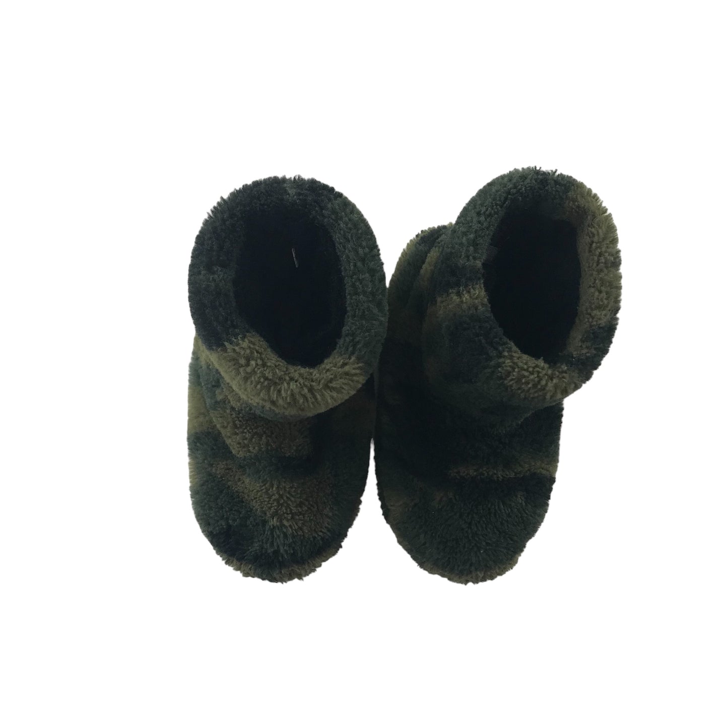 Chatterbox Slippers Shoe Size 1 Green Camo Ankle High