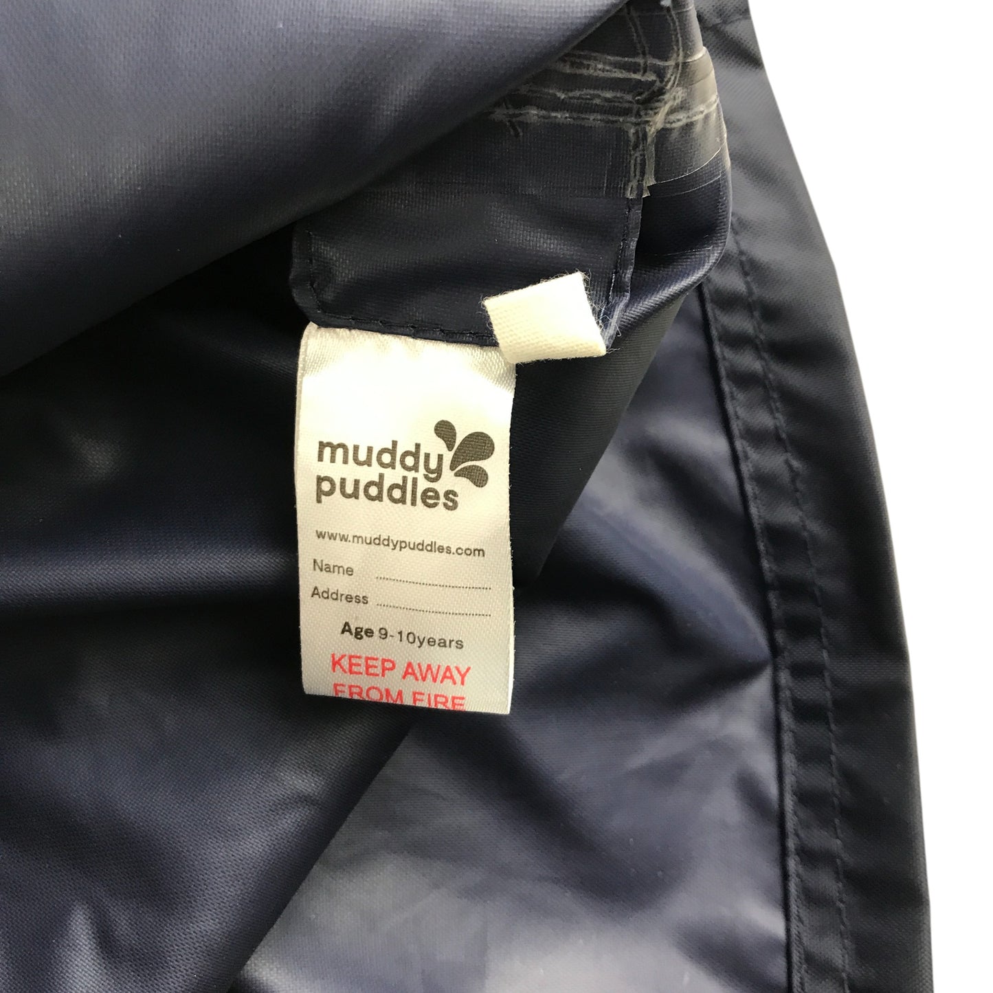 Muddy Puddles light jacket 9-10 years navy waterproof