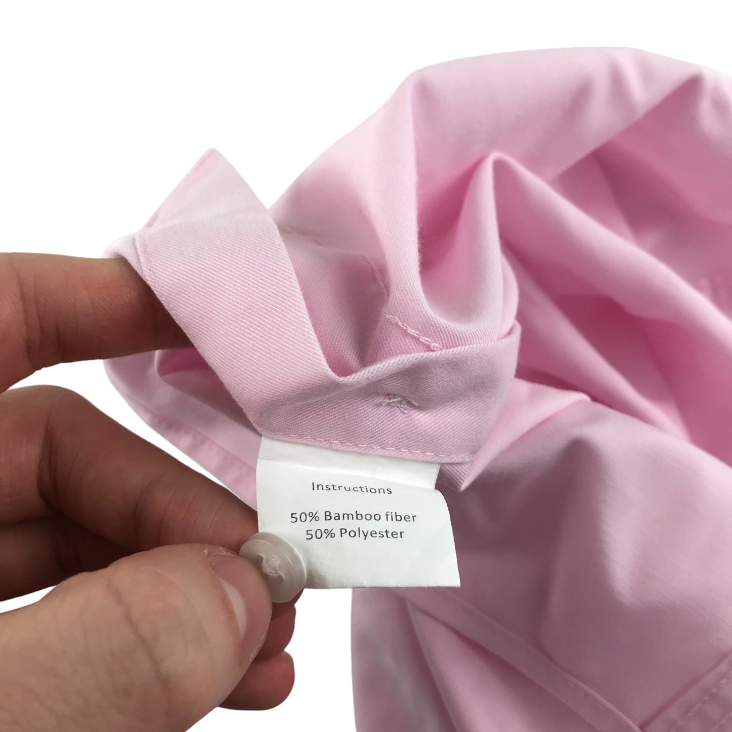 Dilbyke shirt 7-8 years pink plain button up
