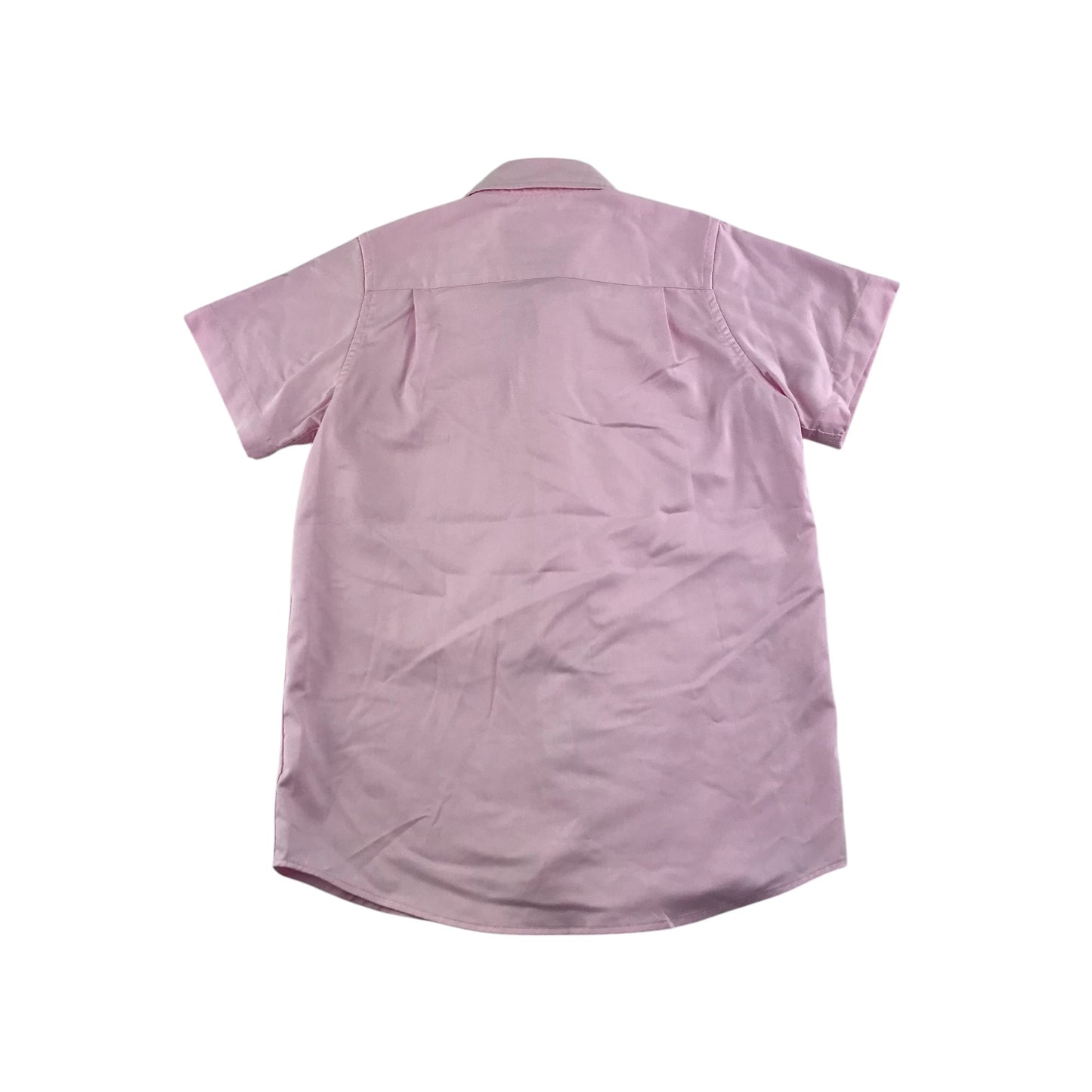 Dilbyke shirt 7-8 years pink plain button up